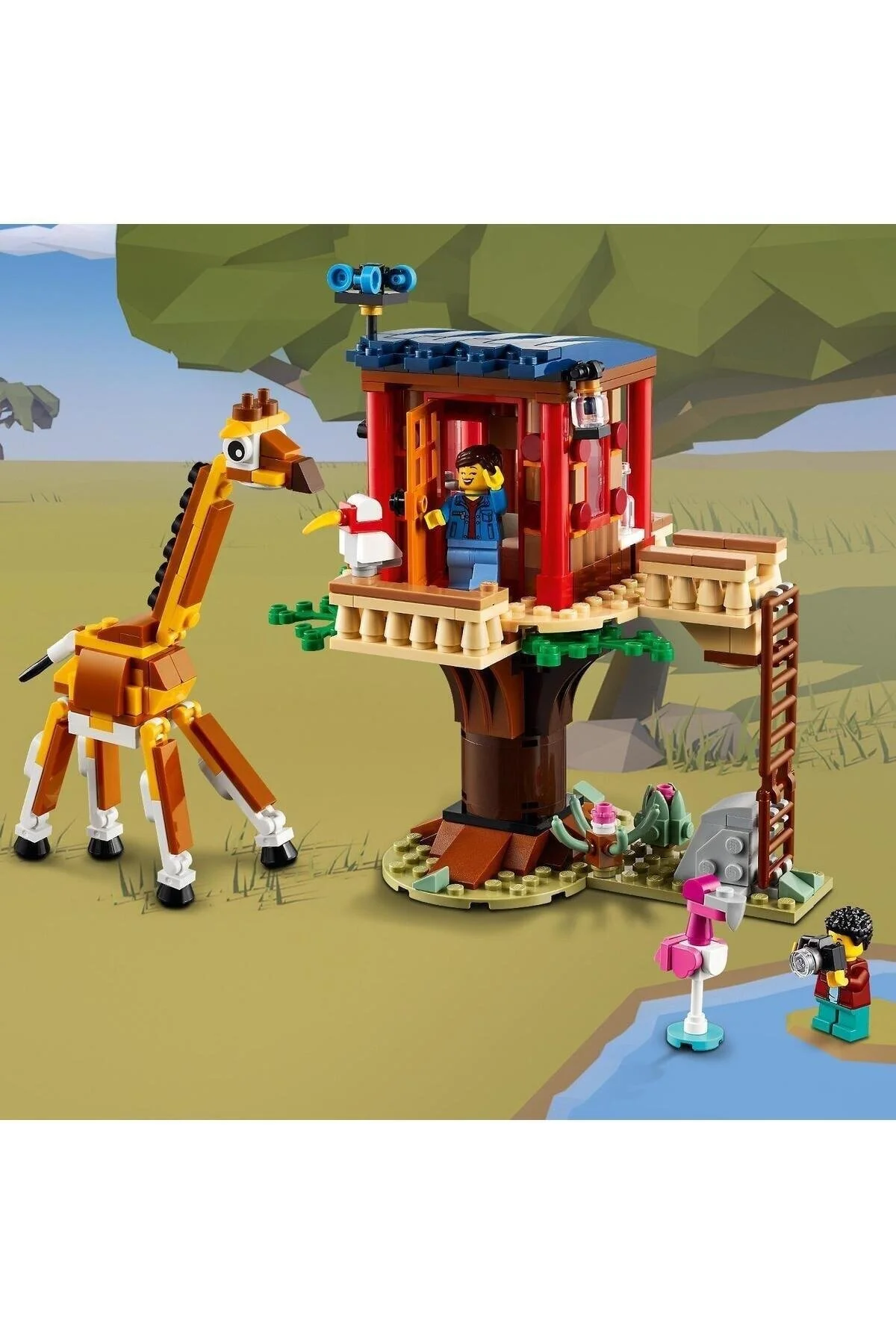 لگو و اسباب بازی های ساخت محور CREATOR 3 IN 1 SAFARI TREE HOUSE 397 PIECES AGE 7 31116 از ترکیه LEGO