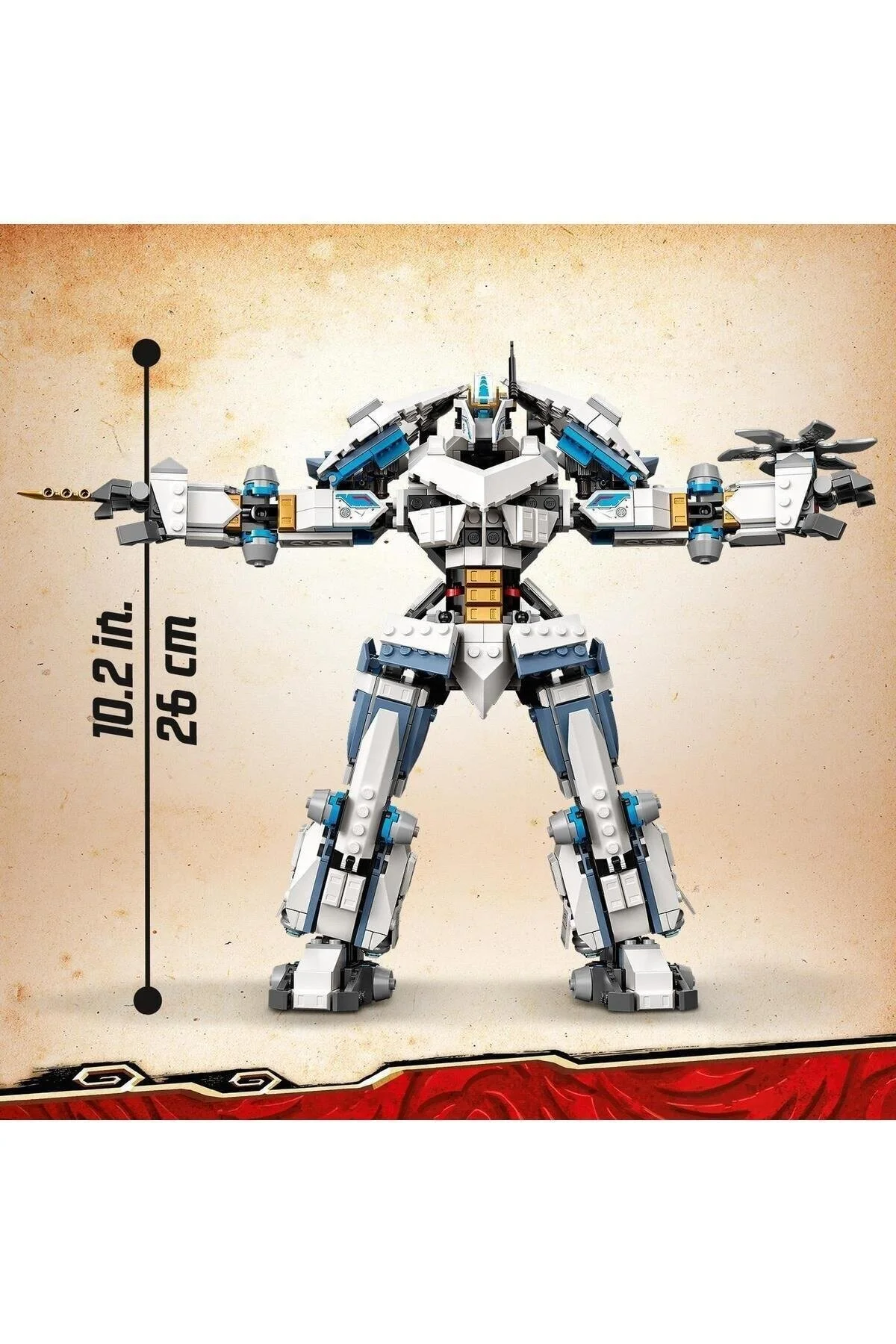 لگو و اسباب بازی های ساخت محور ® NINJAGO® LEGACY ZANE'S TITAN MECH BATTLE 71738 مجموعه ساختمان نینجا 840 قطعه از ترکیه LEGO