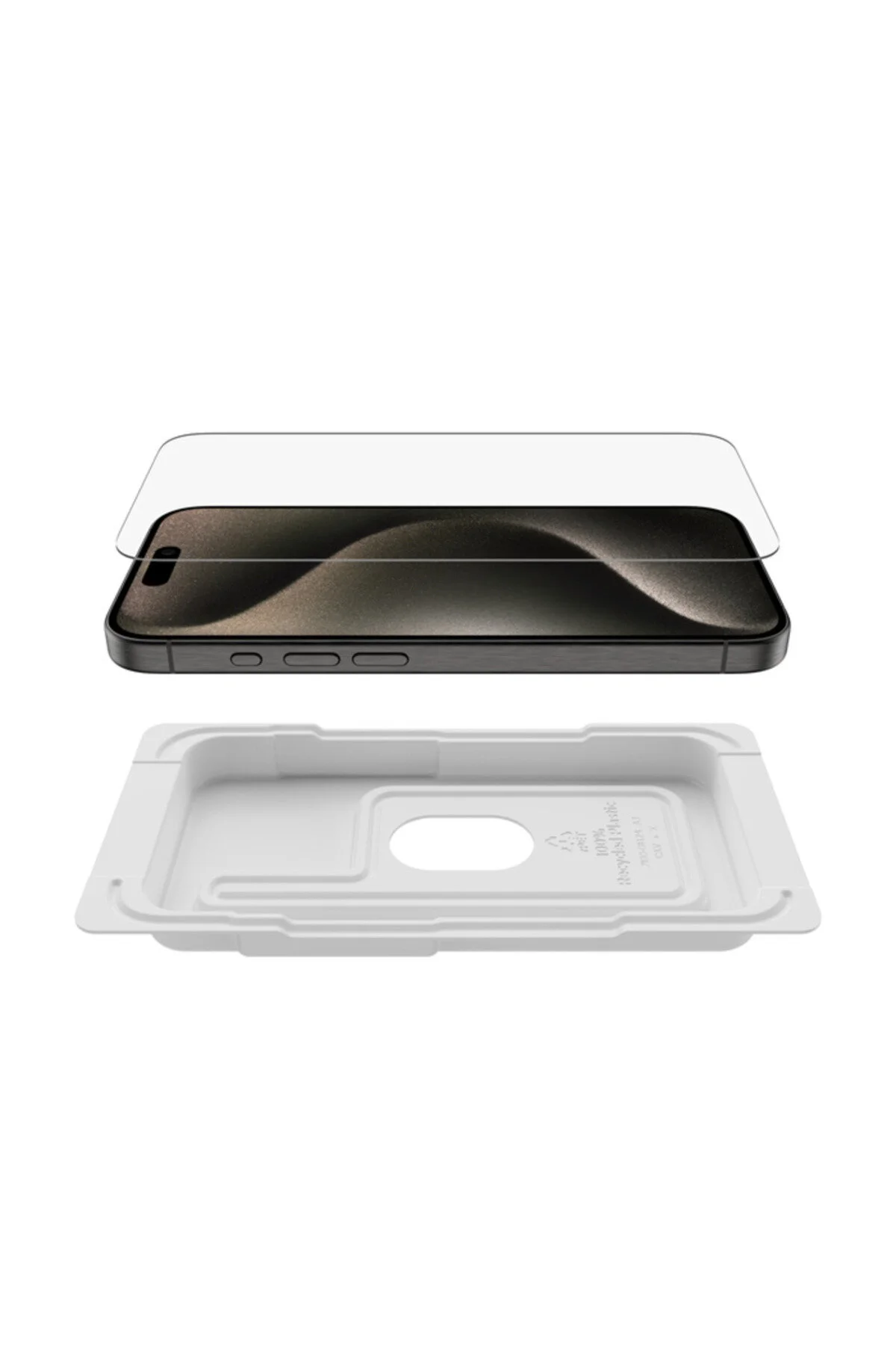 محافظ صفحه نمایش شیشه ای معتدل برای آیفون 15 PRO سینی تراز آسان OVA137ZZ Belkin