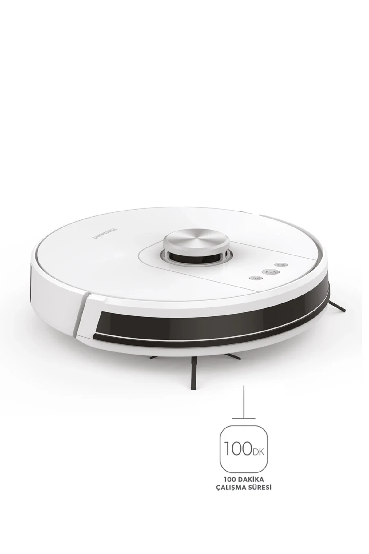 جاروبرقی رباتیک سفید Alex Laser Pro 1286H موتورسیکر پاک کن و نقشه برداری نقره  HOMEND