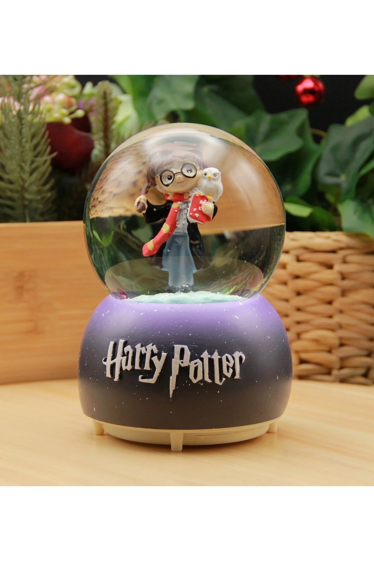 گوی برفی SNOW GLOBE با اندازه مگا هری پاتر ماشین چراغ ها و موسیقی از ترکیه HEDİYEBİZİZ