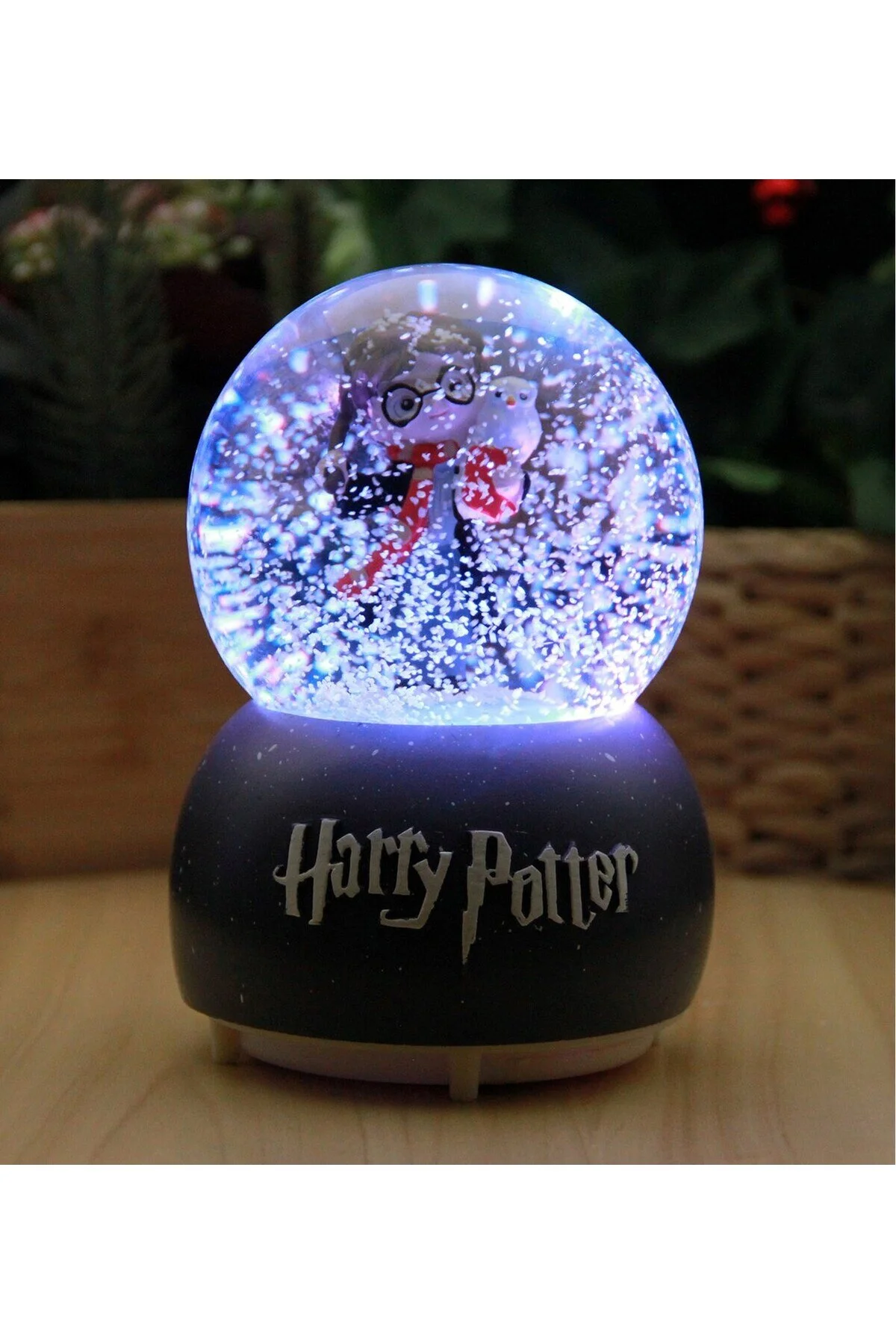 گوی برفی SNOW GLOBE با اندازه مگا هری پاتر ماشین چراغ ها و موسیقی از ترکیه HEDİYEBİZİZ