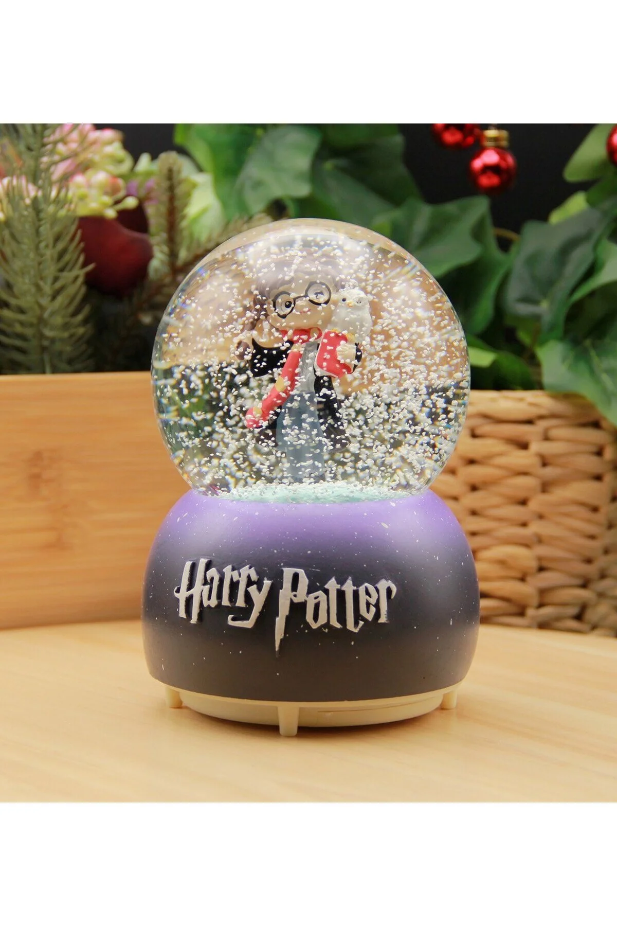 گوی برفی SNOW GLOBE با اندازه مگا هری پاتر ماشین چراغ ها و موسیقی از ترکیه HEDİYEBİZİZ
