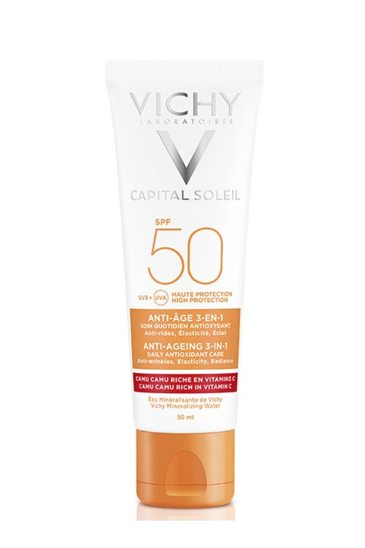 کرم ضد آفتاب بدن سرمایه SOLEIL پیری 3 I 1 SPF 50 میل ویشی Vichy