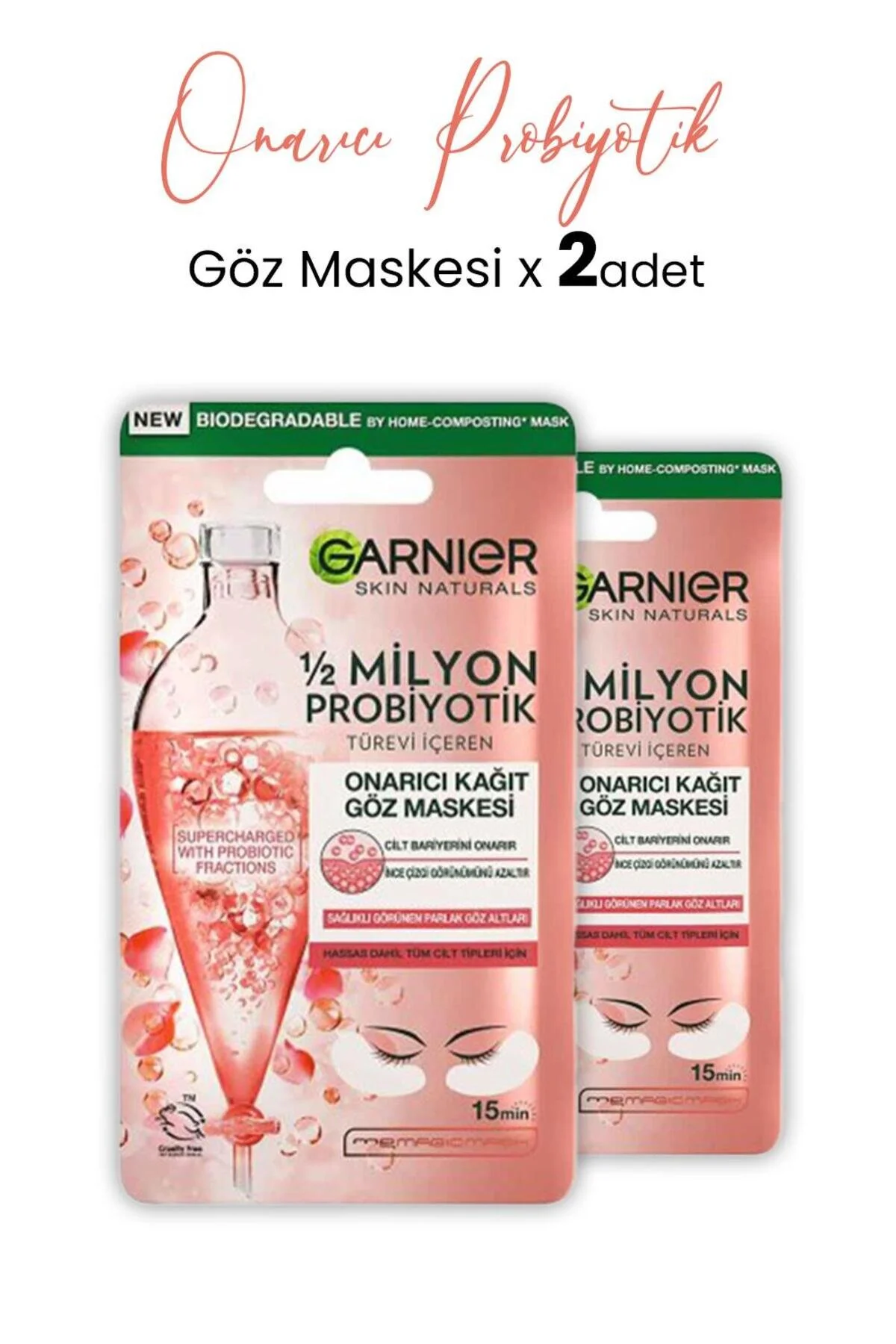 ماسک چشم کاغذ ترمیم پروبیوتیک 6 گرم X 2 قطعه Garnier