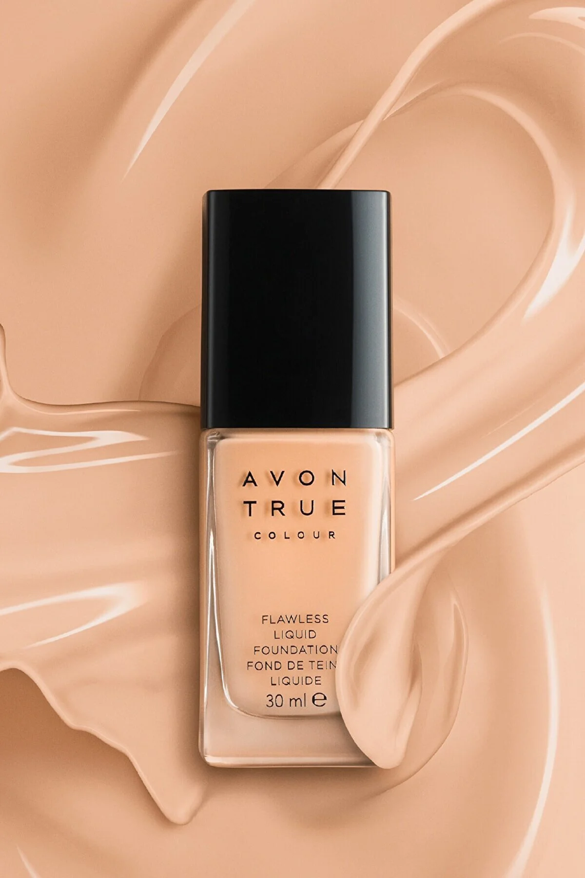 Avon پایه مایع بدون عیب رنگ واقعی 30 میلی لیتر بژ طبیعی