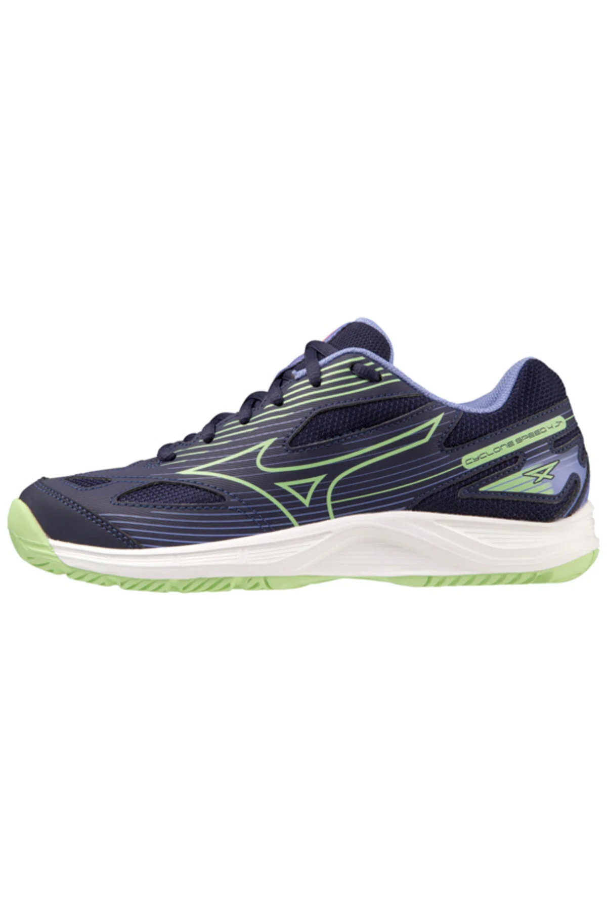 کفش والیبال مشکی دخترانه و پسرانه بچگانه سرعت سیکلون 4 JR Childbol Navy Blue Mizuno