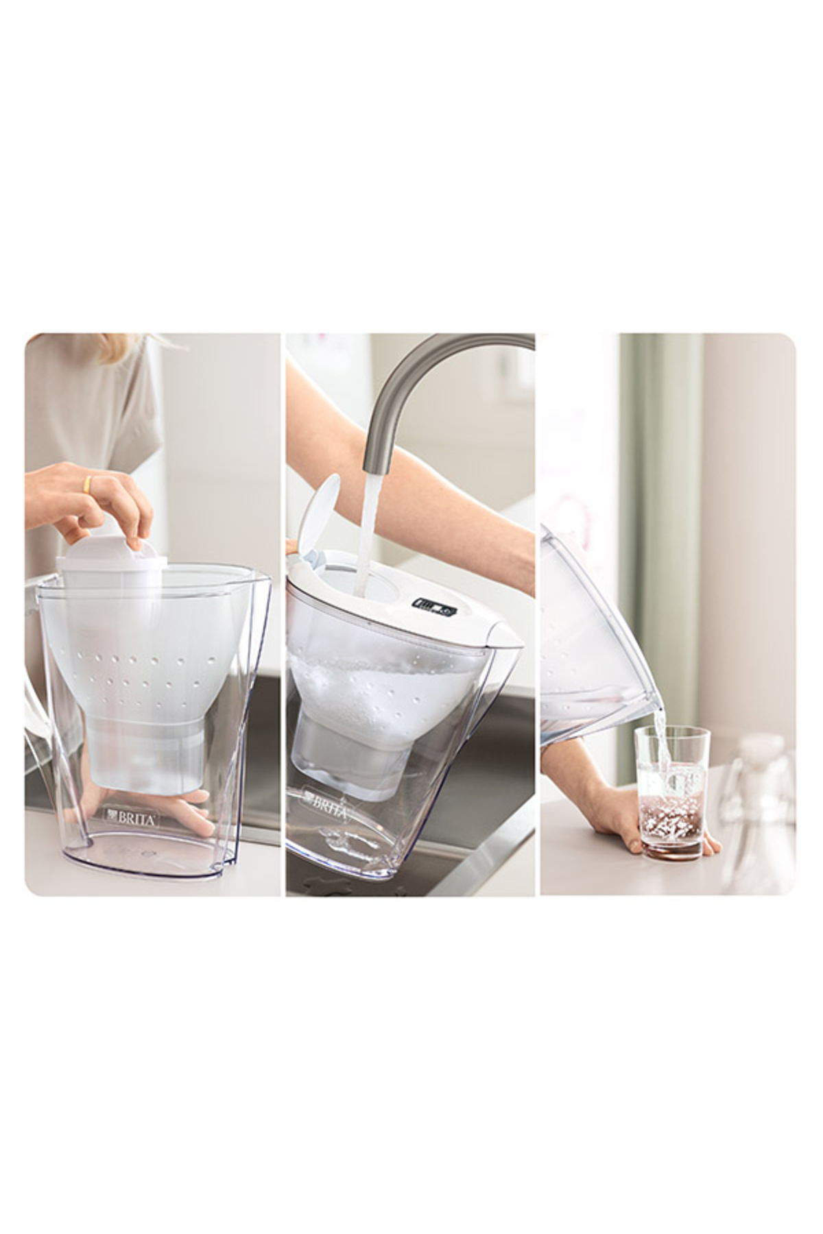 پارچ و تنگ کوزه تصفیه آب همه در یک مارلا XL 1X MAXTRA PRO با فیلتر آبی 3.5 لیتری BRITA