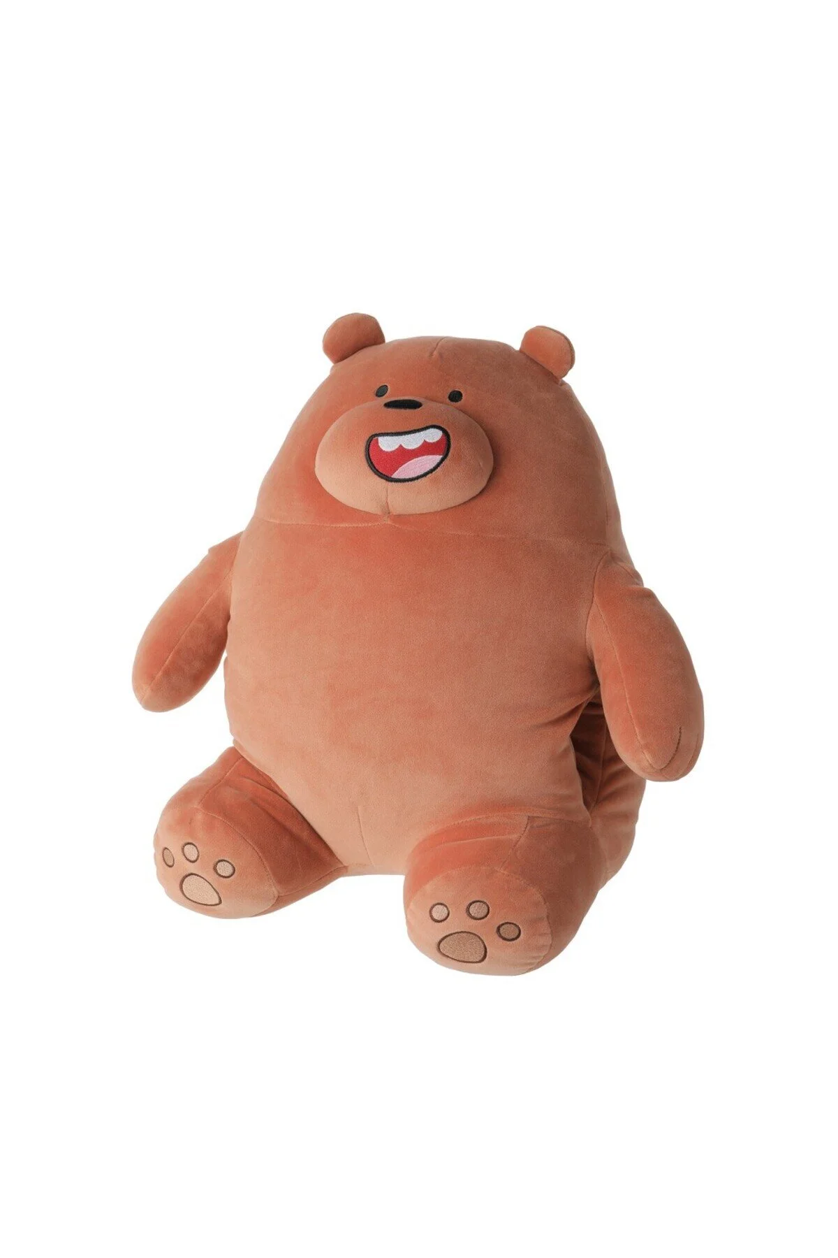 اسباب بازی های پشمی مخمل دار دارای مجوز WE BARE BEARS 45CM خرس قهوه ای Miniso