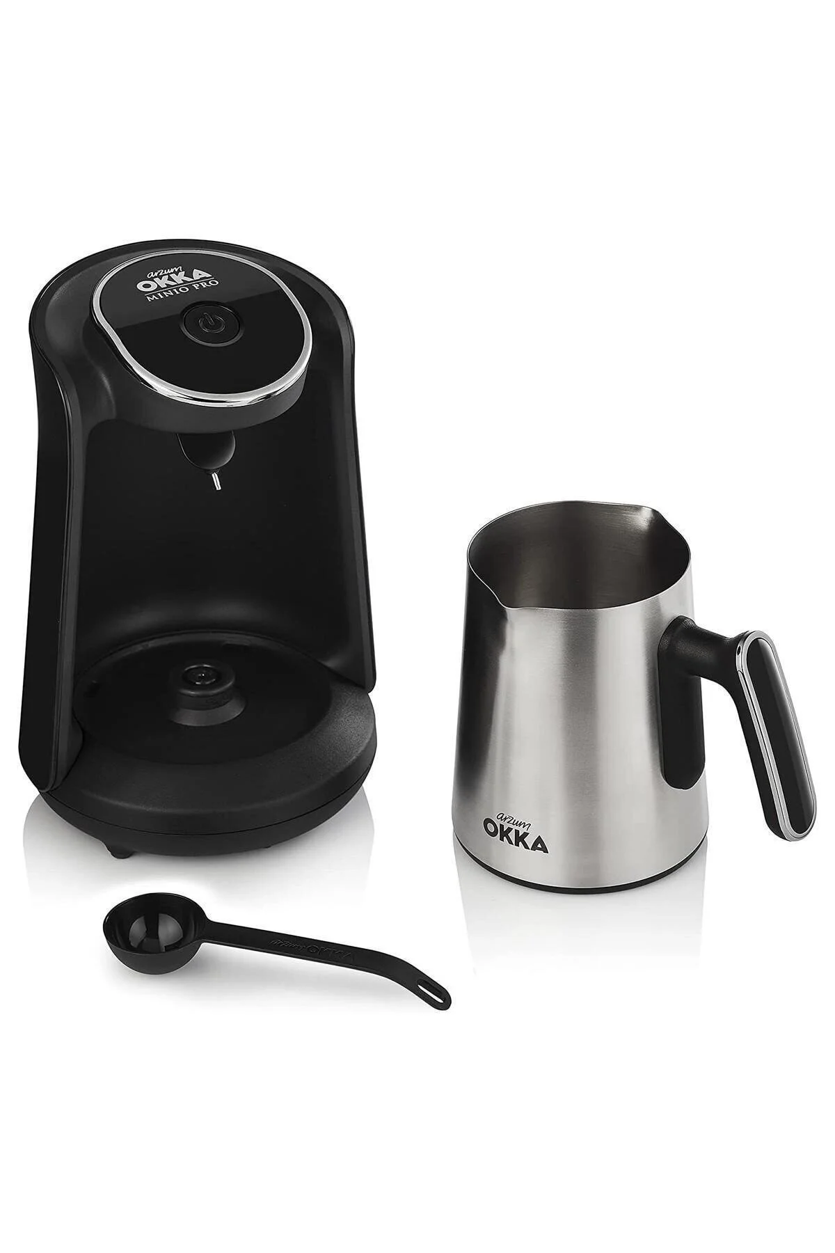 قهوه ساز ترک OK0010 K OKKA MINIO PRO STEEL CAFE PUBLIC TURKISH MACHINE هدیه کروم Arzum
