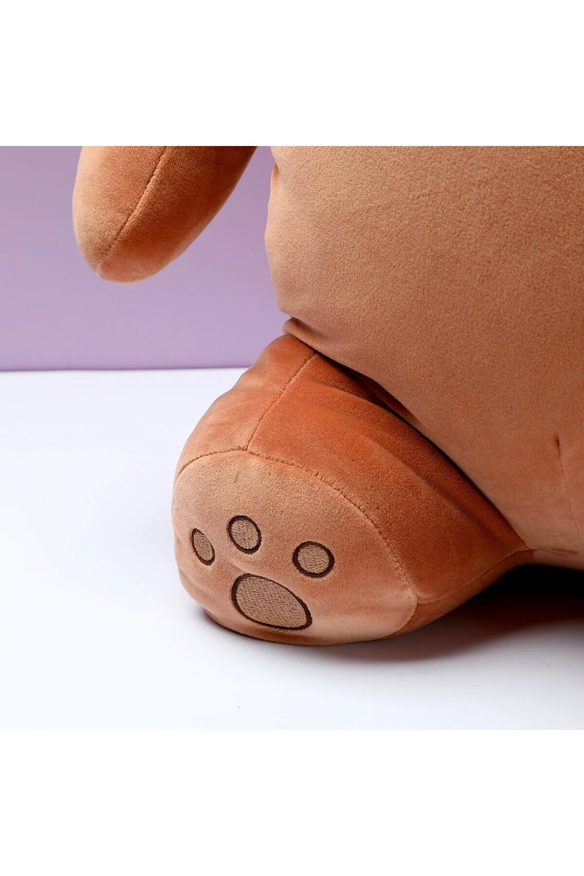 اسباب بازی های پشمی مخمل دار دارای مجوز WE BARE BEARS 45CM خرس قهوه ای Miniso