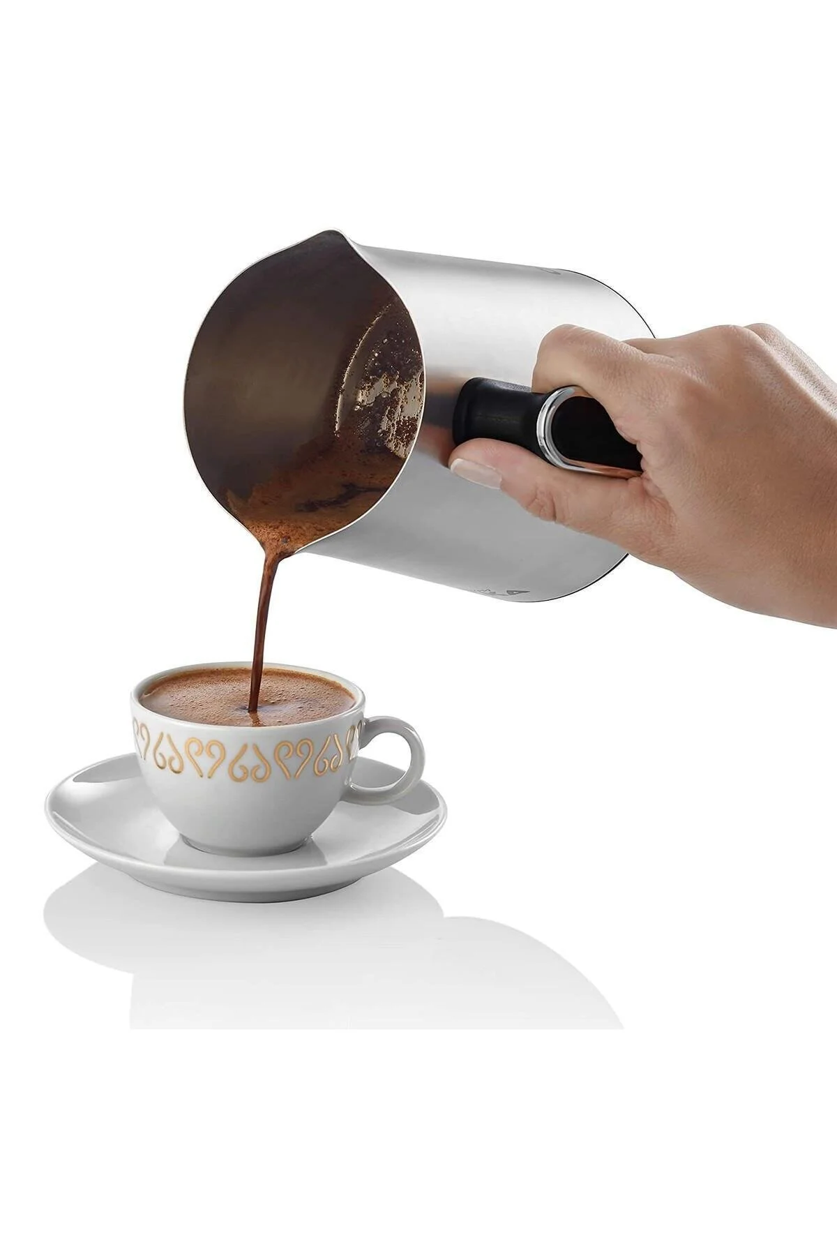 قهوه ساز ترک OK0010 K OKKA MINIO PRO STEEL CAFE PUBLIC TURKISH MACHINE هدیه کروم Arzum