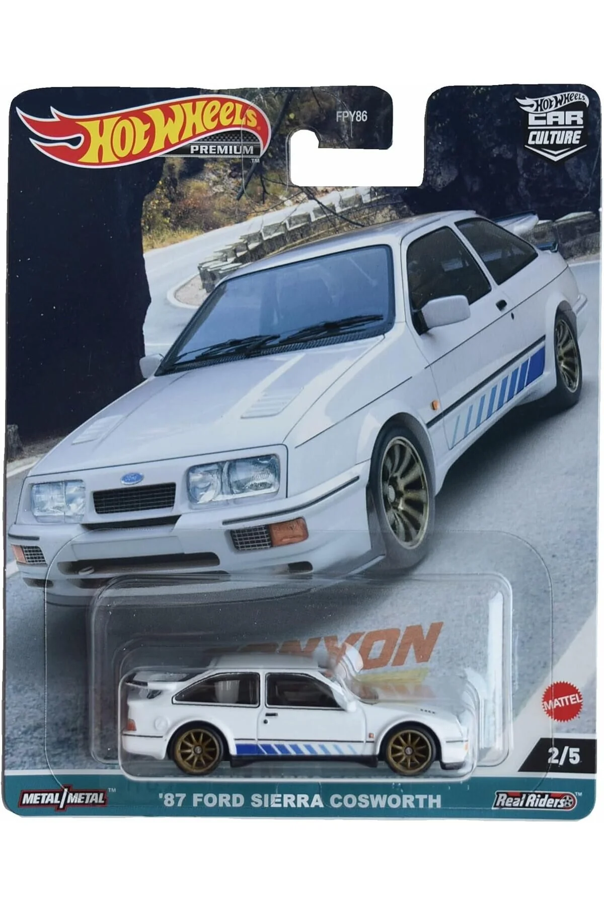 ماشین اسباب بازی 87 FORD SIERRA COSWORTH CANYON فرهنگ HOTWHEELS PREMIUM 2 5 هات ویلز اورجینال HOT WHEELS