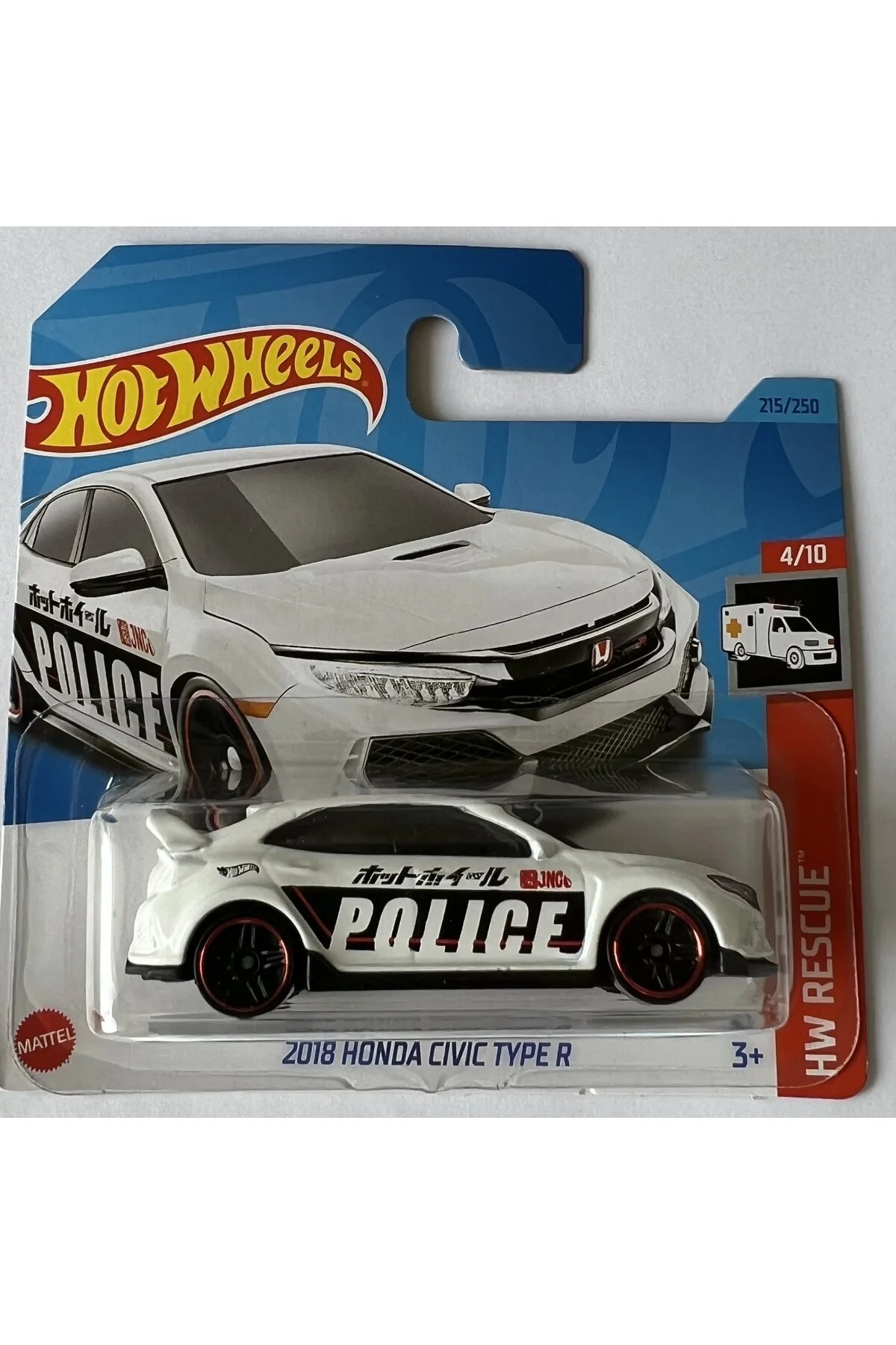 ماشین اسباب بازی هوندا سیویک TYPER 2018 اورجینال HOT WHEELS