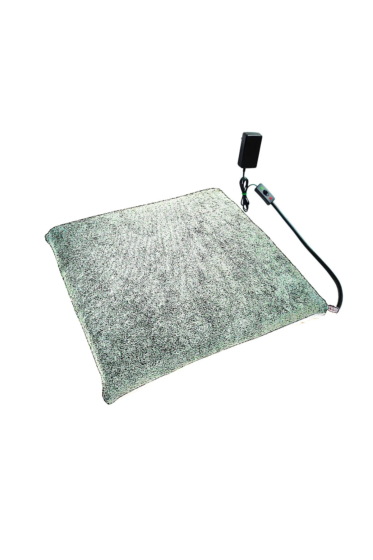 تخت گربه و سگ خاکستری برقی کوسن گرم شده بخاری قارچ 12 ولت 45X45Cmx4Cm پاورتچ  Powertec