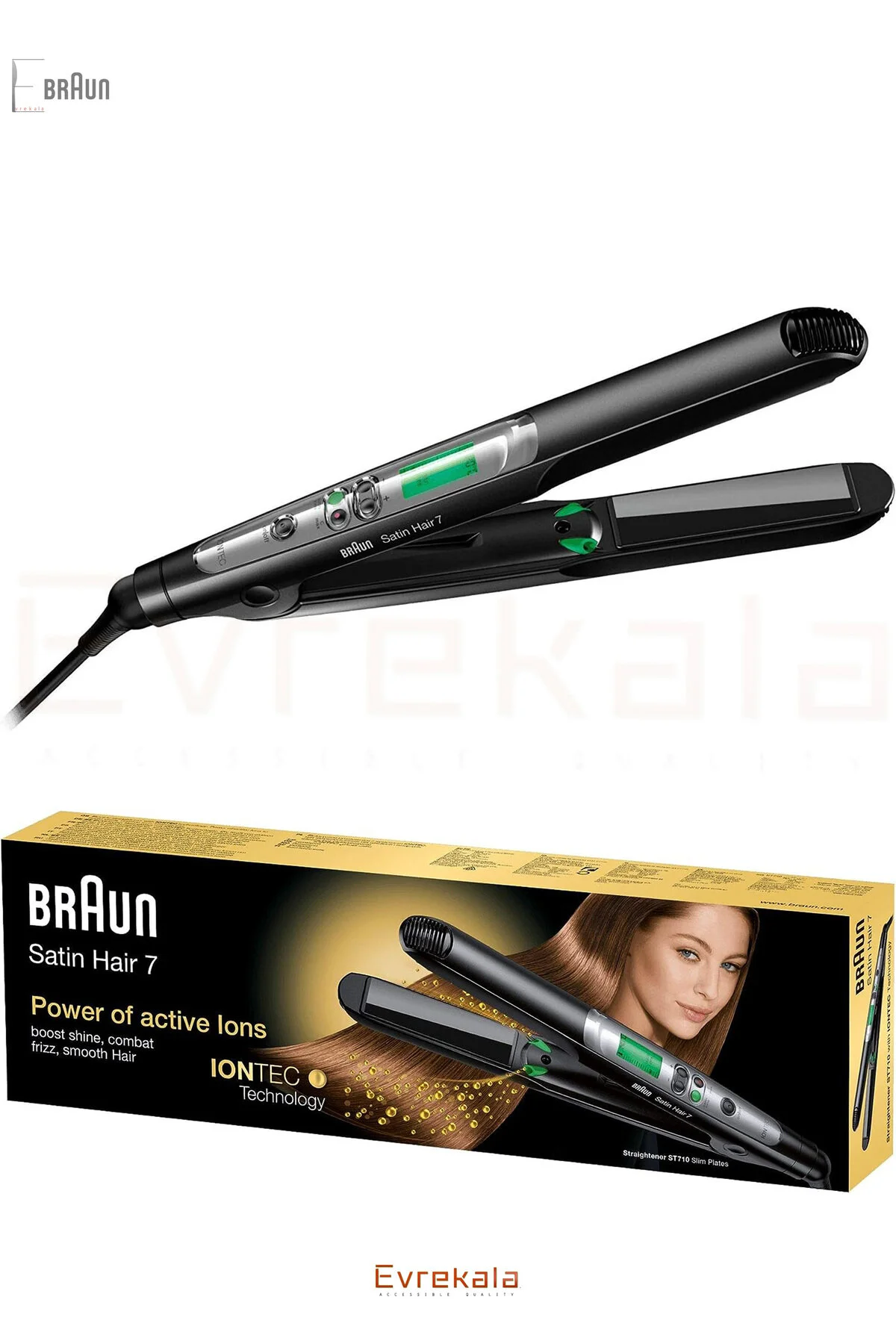 اتو مو EVREKALA EDITION صاف کننده BRAUN از محافظت می کند مستقیم یون به طور کلی فروشنده جدید براون Braun