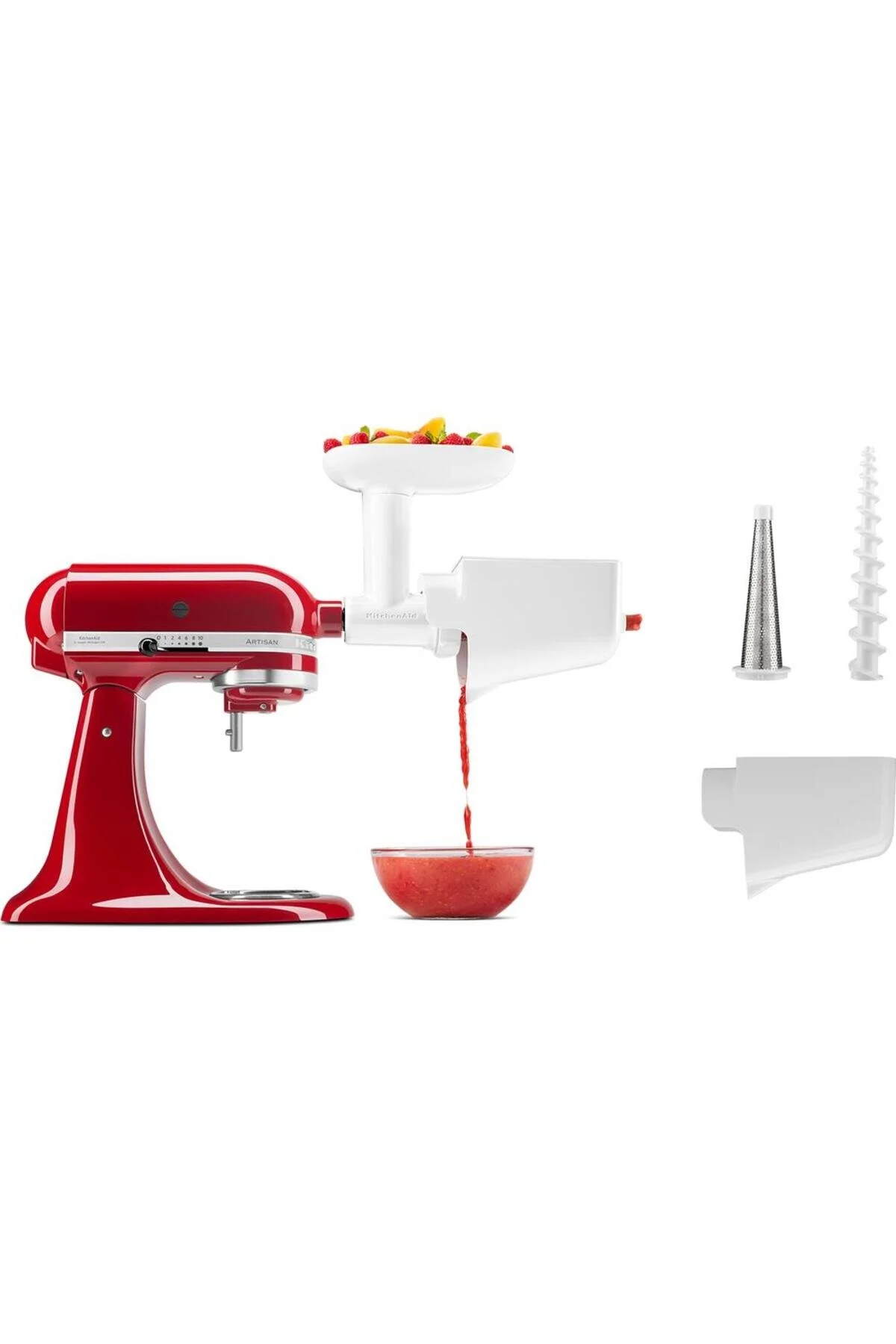 قطعات یدکی لوازم خانگی بزرگ نقره‌ای 5Ksm2Fpc میوه کاشت سبزیجات اورجینال Kitchenaid