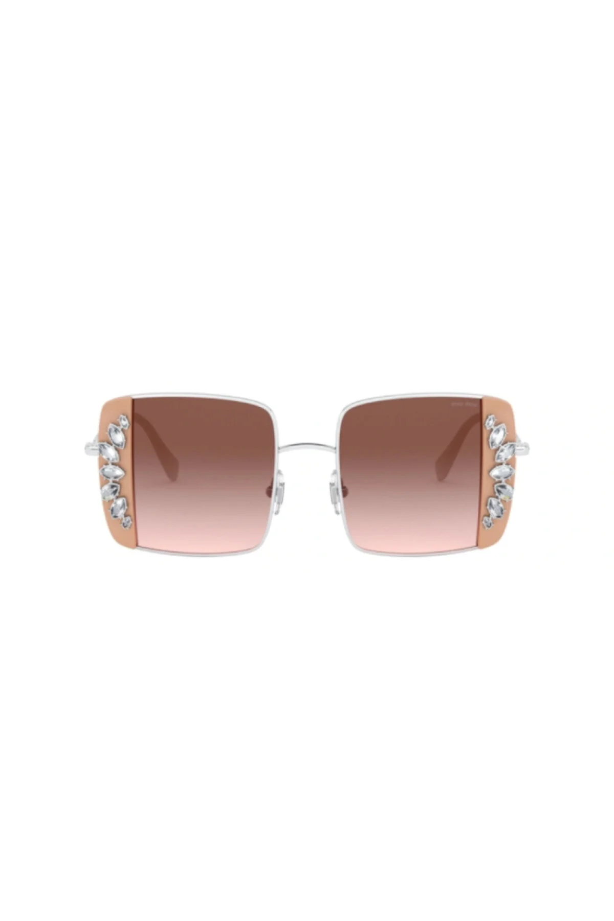عینک آفتابی چند رنگ زنانه MU56VS 02E01C Square Sourn اورجینال Miu Miu