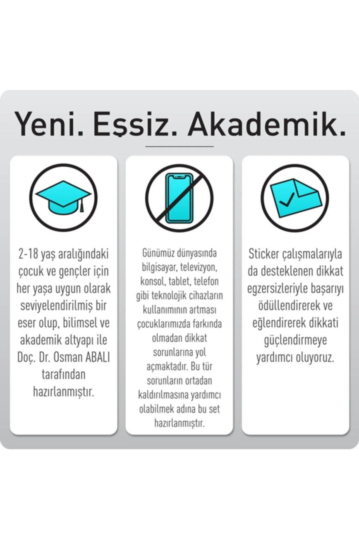 کتاب های فعالیت و آموزشی مجموعه توجه ADEDA 4 سن + تقویت نوشتن Adeda Yayınları