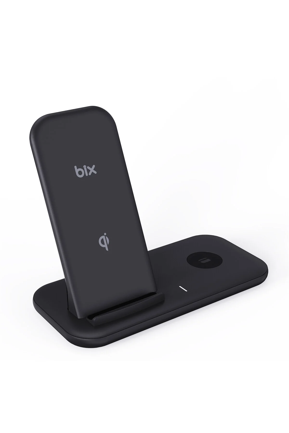 شارژر بی سیم 2 قطعه تلفن هوشمند سازگار با آیفون برای هدفون TWS 15W ایستاده Bix