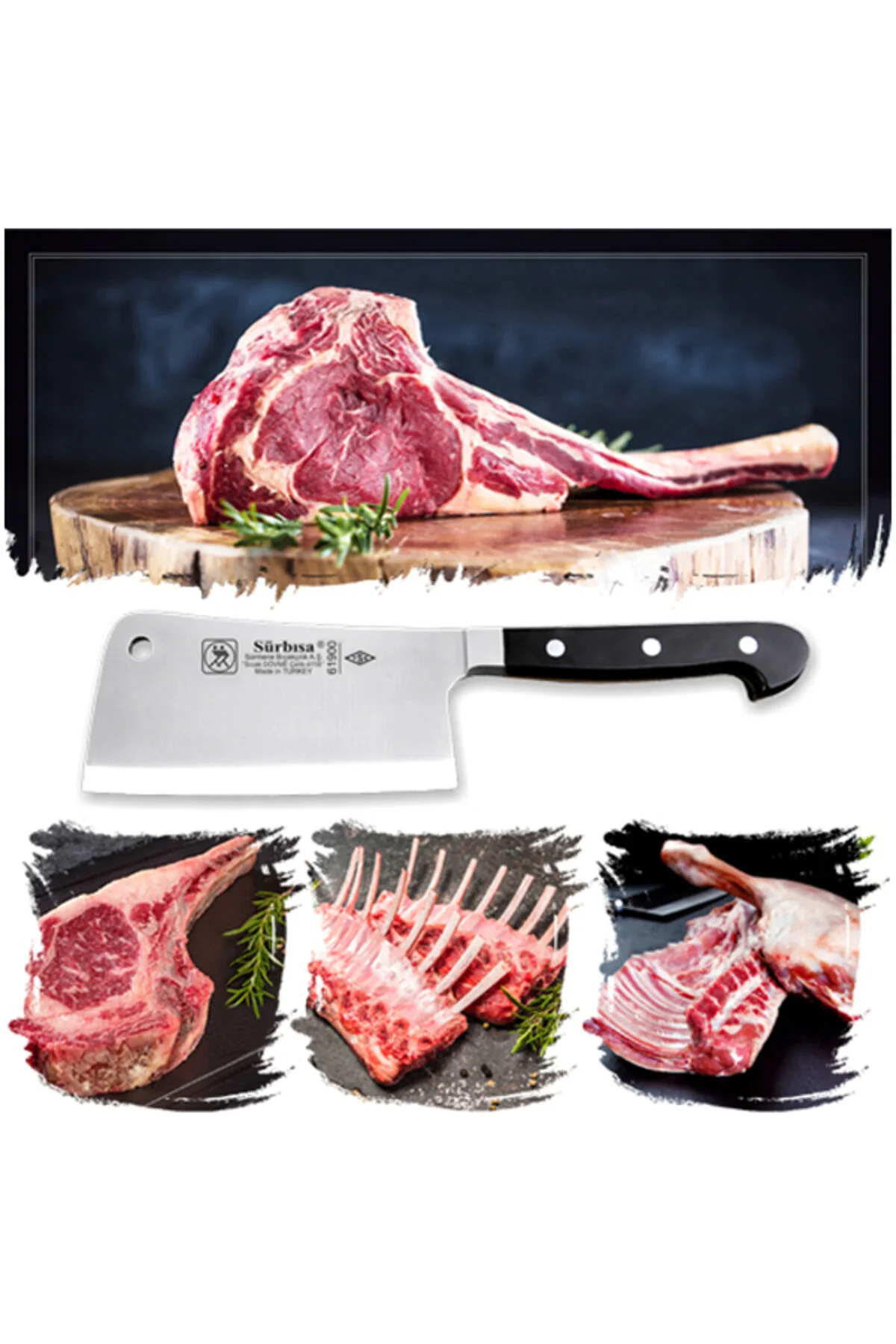 چاقو و ست 61900 خط خال کوبی داغ  Sürbisa