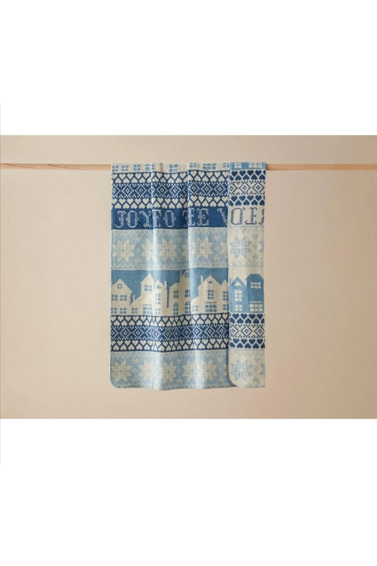 پتوی یک نفره پتو تلویزیون آکریلیک جهان شاد 130X170 سانتی متر آبی English Home