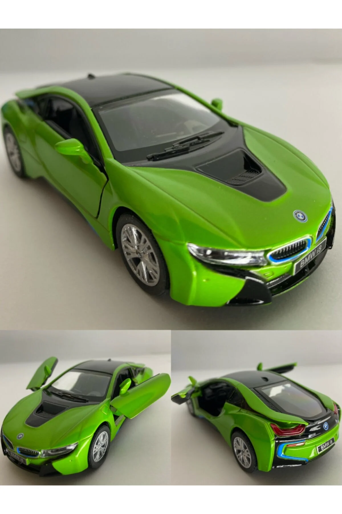 مدل خودرو ماشین اسباب بازی فلزی BMW I8 چک و دارای مجوز DROP اورجینال Diecast
