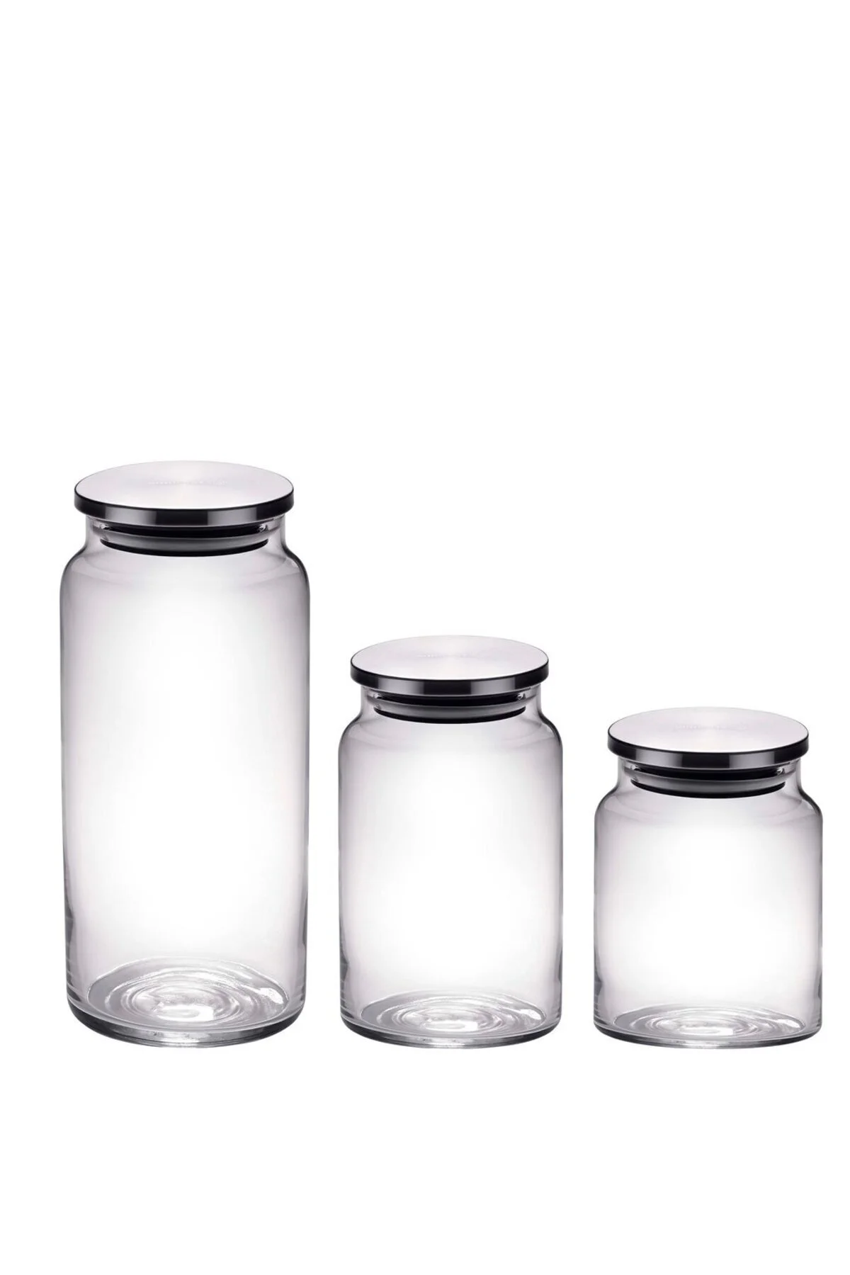 شیشه جار A5625 6 STORE PURE GLASS 3 LU STORING مجموعه KORKMAZ