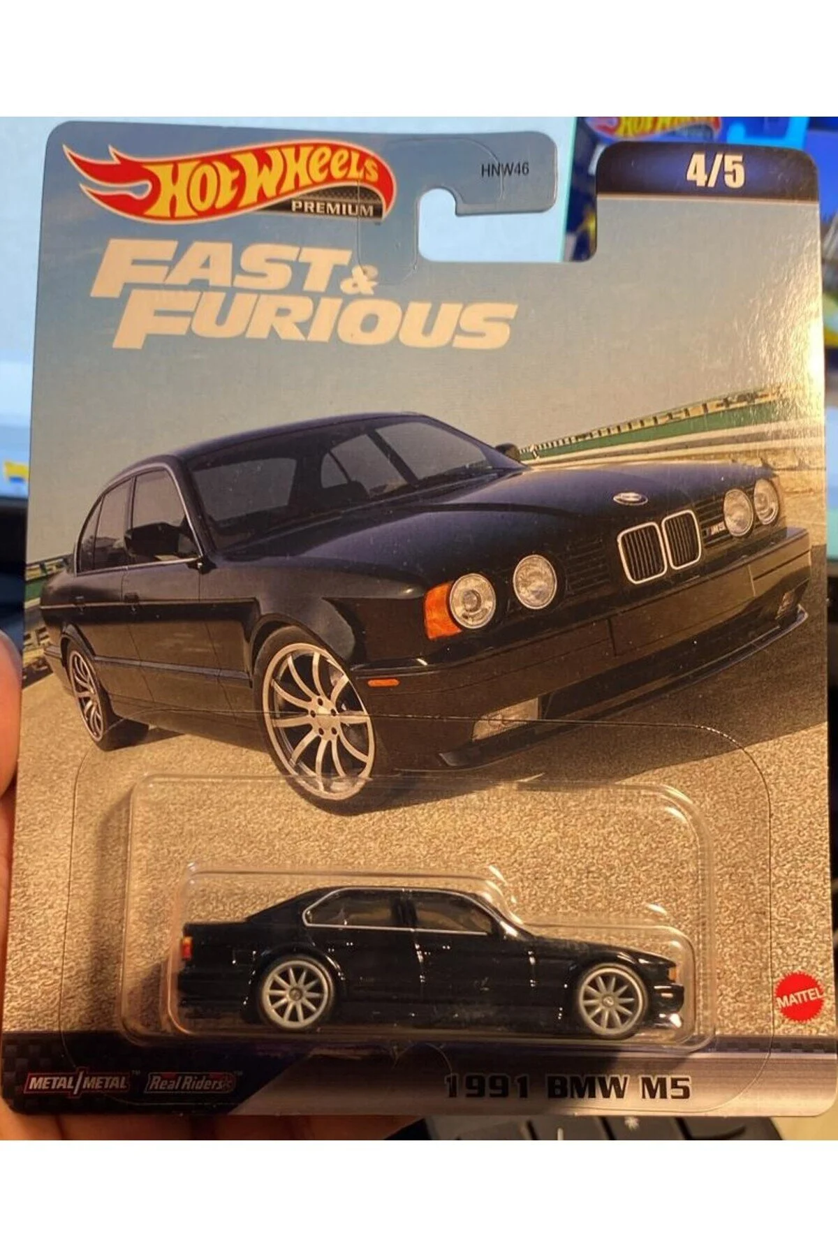 ماشین اسباب بازی FAST FURIOUS 1991 BMW M5 1:64 SCALE HOTWHEELS PREMIUM از ترکیه HOT WHEELS