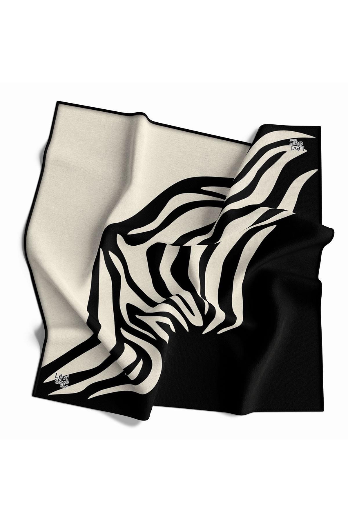 روسری مشکی Twill Trend LDT5132 249 Levidor - Levidor - لویدور - روسری