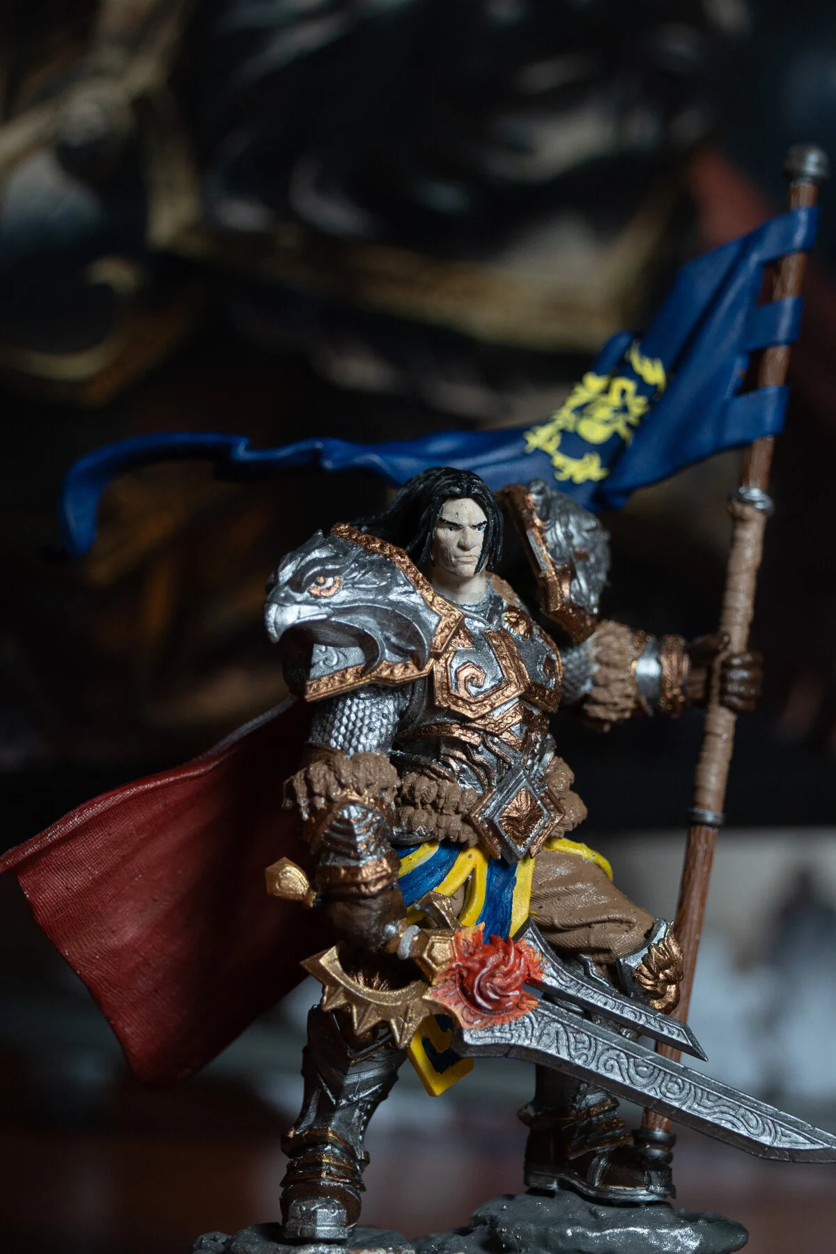 فیگور VARIAN WRYNN WORLD OF WARCRAFT WOW FIGURE 3D RESIN SLA EDITION 30 سانتی متر VeyernCraft