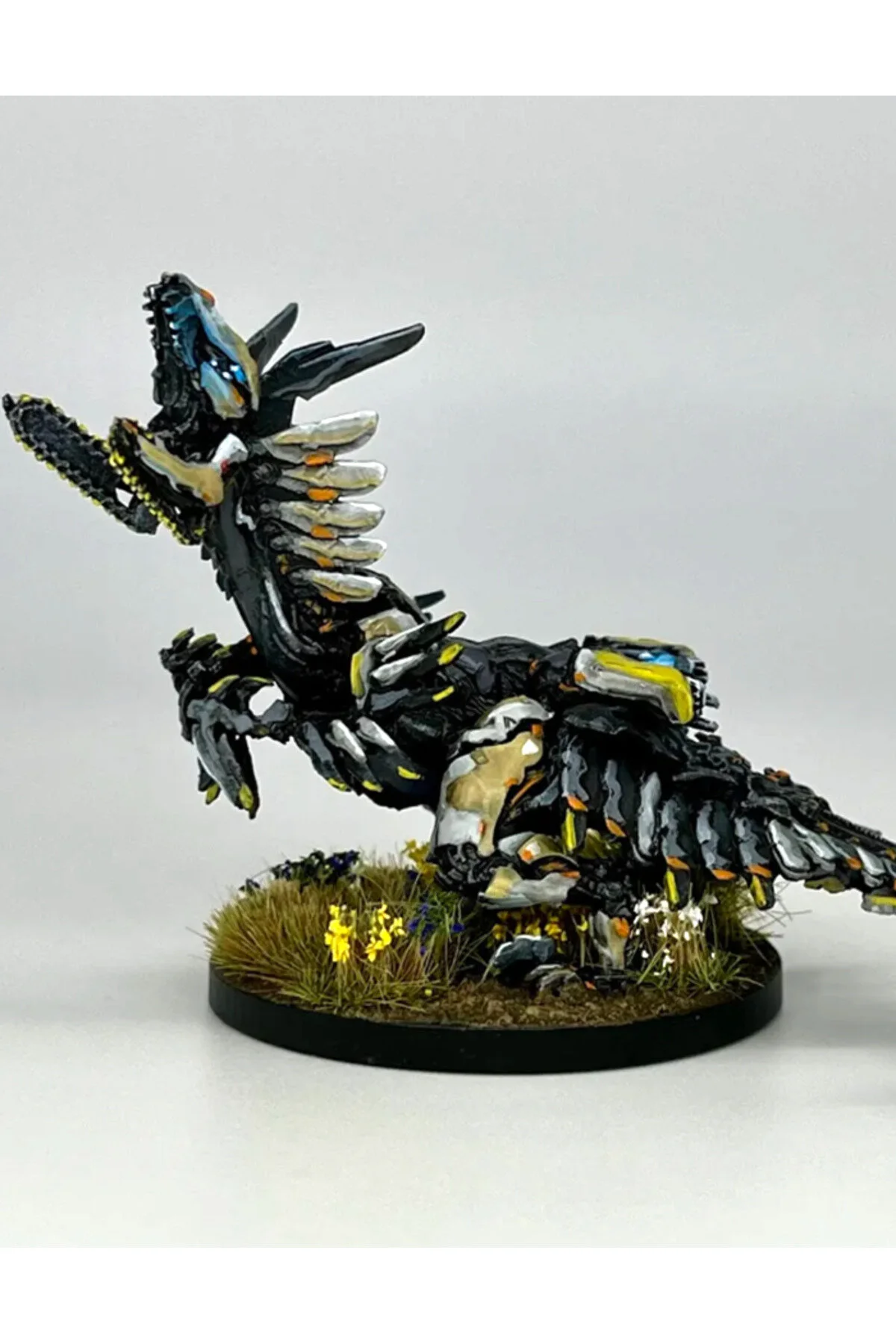 فیگور HORIZON FORBIDDEN WEST CLAWSTRIDER شکل نقاشی شده ZERO DAWN CLAW STRIDER سایز بزرگ 20 سانتی متر TuransoyCraft