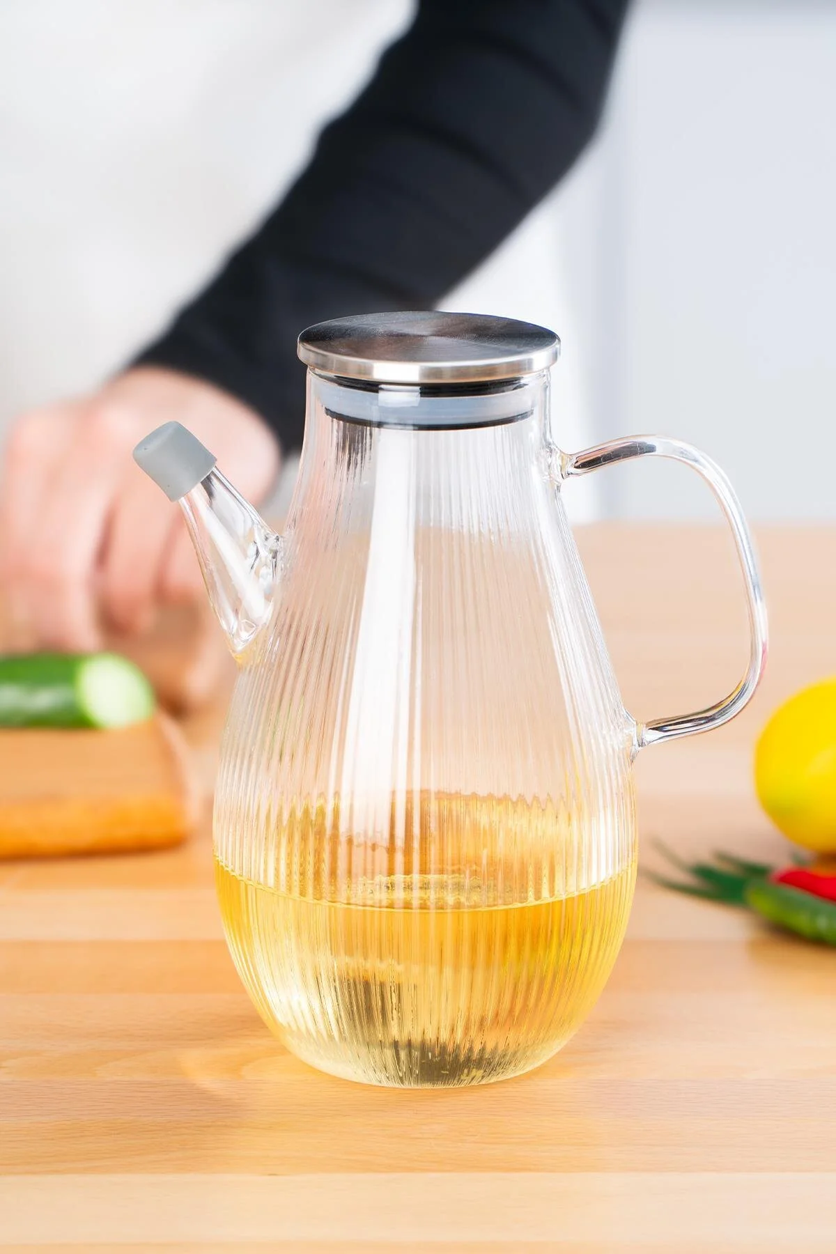 ظرف روغن شیشه ای لیزا 1000 میلی لیتر ACAR