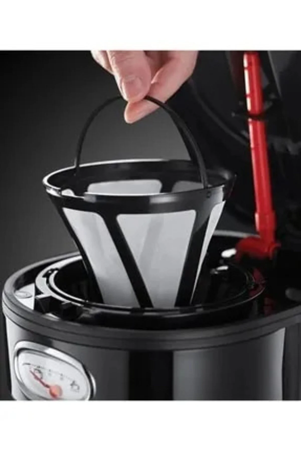 قهوه ساز فیلتری سیاه دستگاه شیشه ای یکپارچهسازی با سیستمعامل Russell Hobbs
