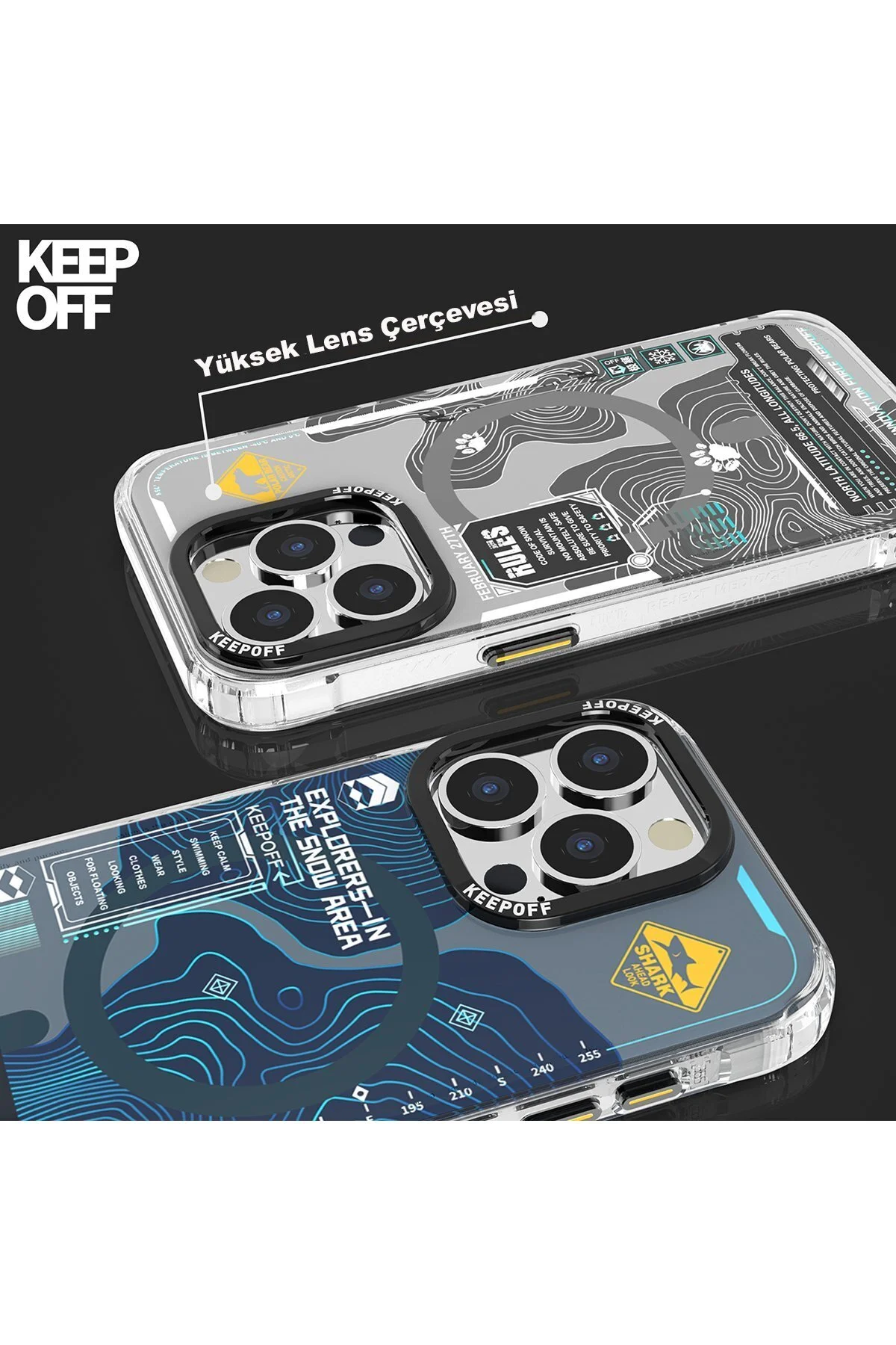 کاور و قاب IPHONE 15 PRO CASE 3D ISLAND CARK BEAR الگوی شفاف پشتیبانی شده m.tk moveteck