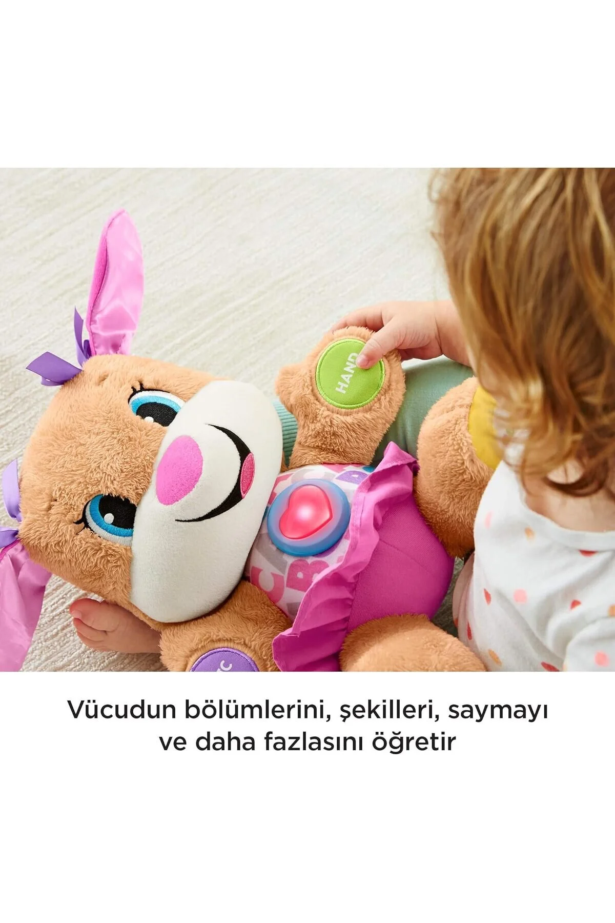 اسباب بازی های نوزاد و فعالیتی چند رنگ طبق گفته خواهر سگ آموزشی HTCX Fisher Price
