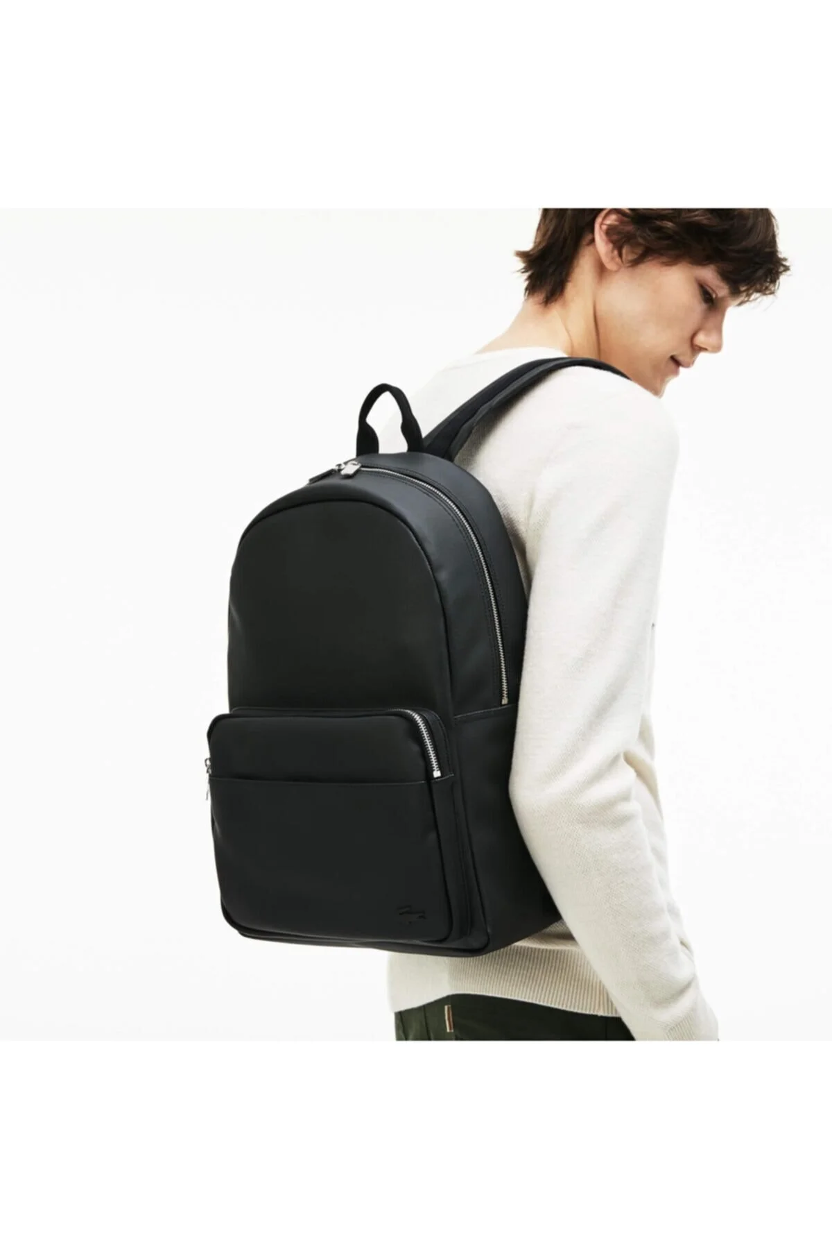 کوله پشتی مشکی مردانه لاگوست اورجینال Lacoste