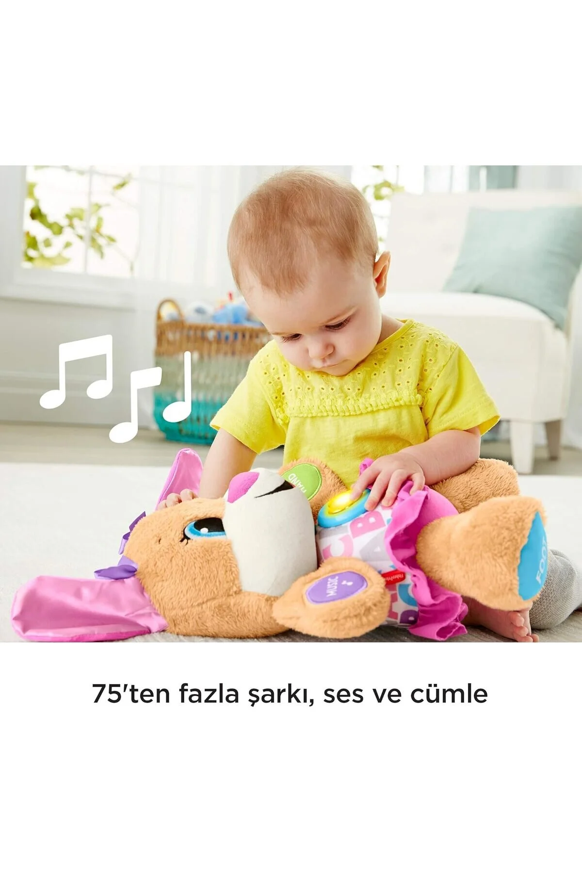 اسباب بازی های نوزاد و فعالیتی چند رنگ طبق گفته خواهر سگ آموزشی HTCX Fisher Price