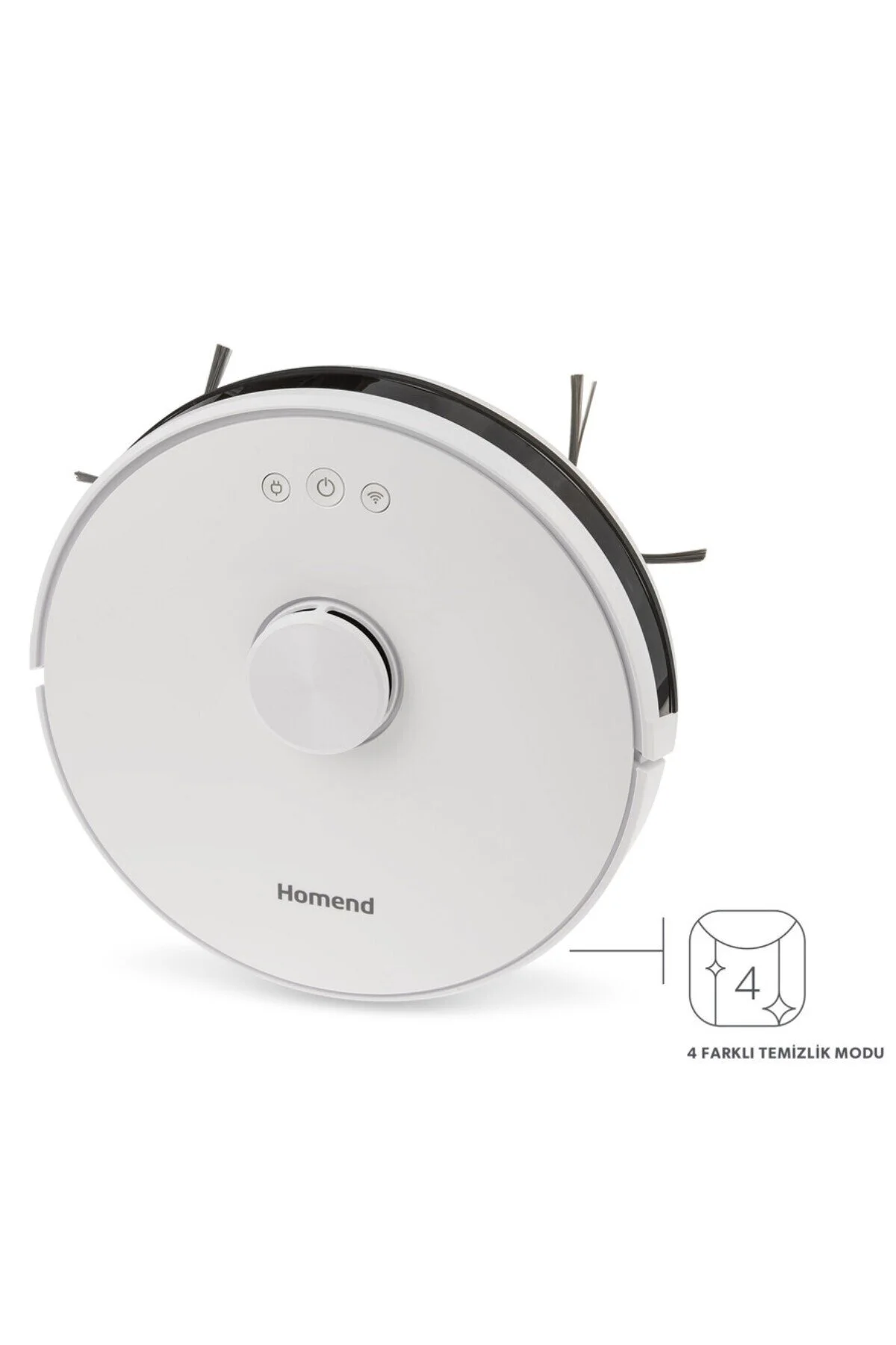 جاروبرقی رباتیک سفید الکس لیزر 1281H هوشمند بوت پوتین Bacauge 2In1 Mop Mapped  HOMEND