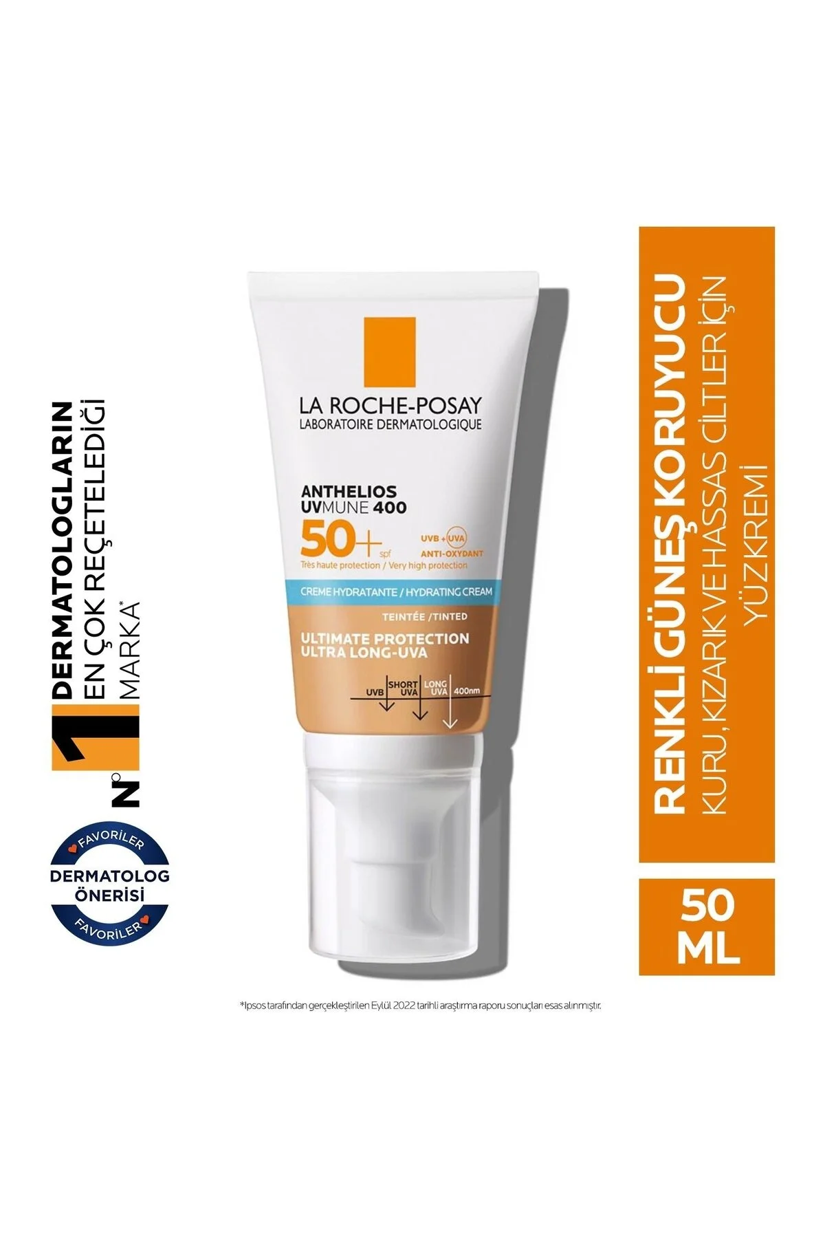 La Roche Posay کرم ضد آفتاب مرطوب کننده SPF50+ آنتلیوس یومون لاروش پوزی 50 میلی لیتر