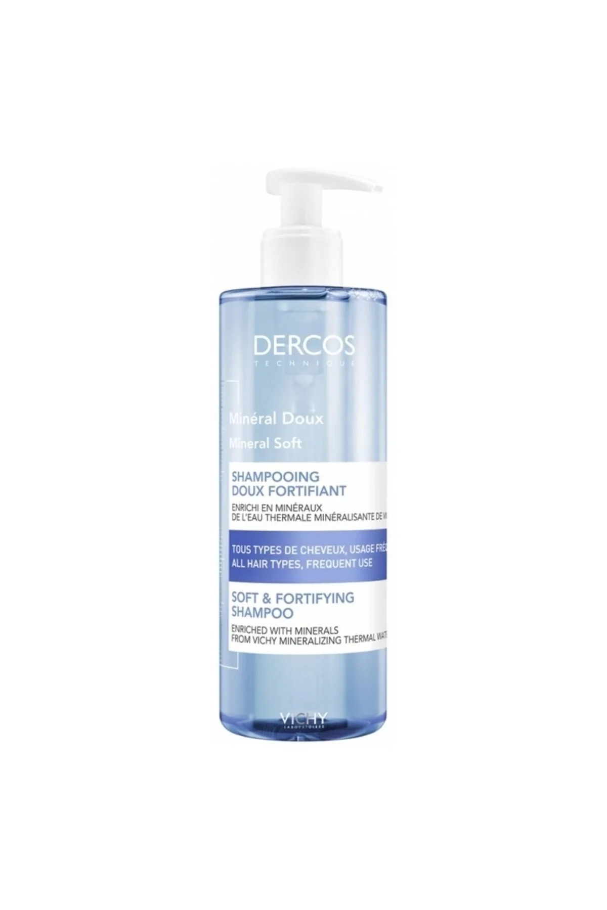 شامپو شامپوی نرم مواد معدنی DERCOS 400ML ویشی Vichy