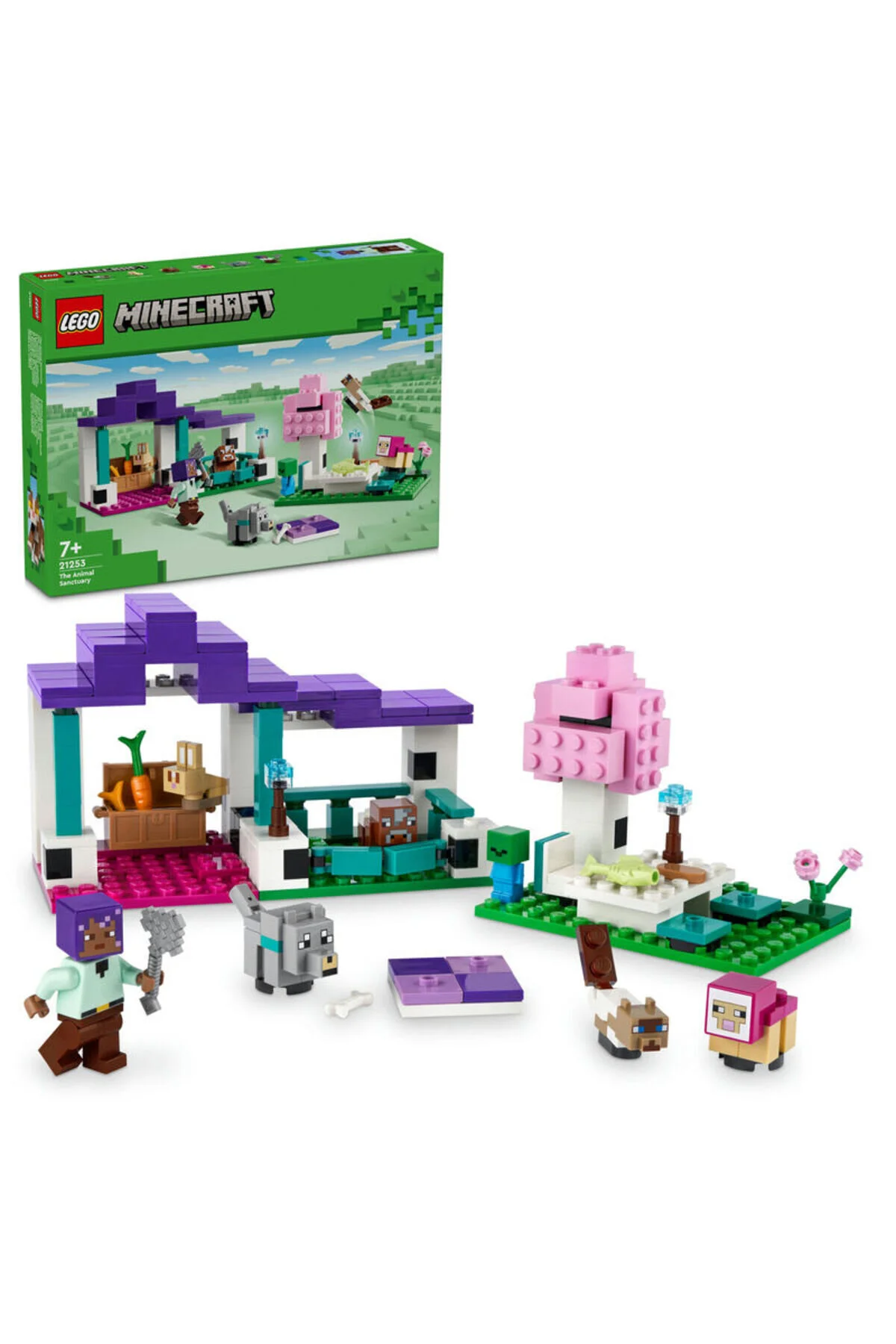 لگو و اسباب بازی های ساخت محور پناهگاه حیوانات MINECRAFT 21253 اورجینال LEGO