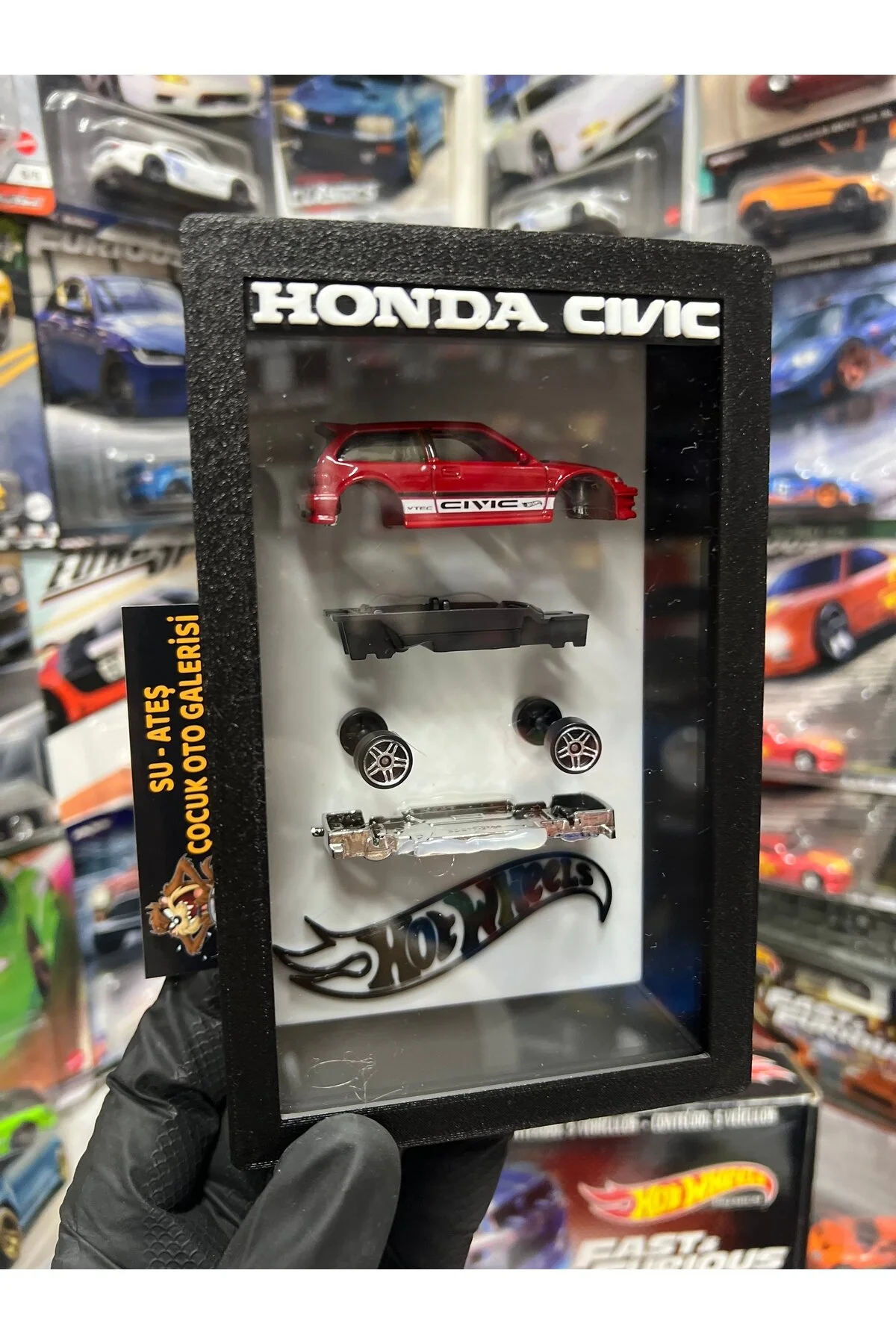 ماشین اسباب بازی هوندا سیویک 1 64 دیوراما هات ویلز اورجینال HOT WHEELS