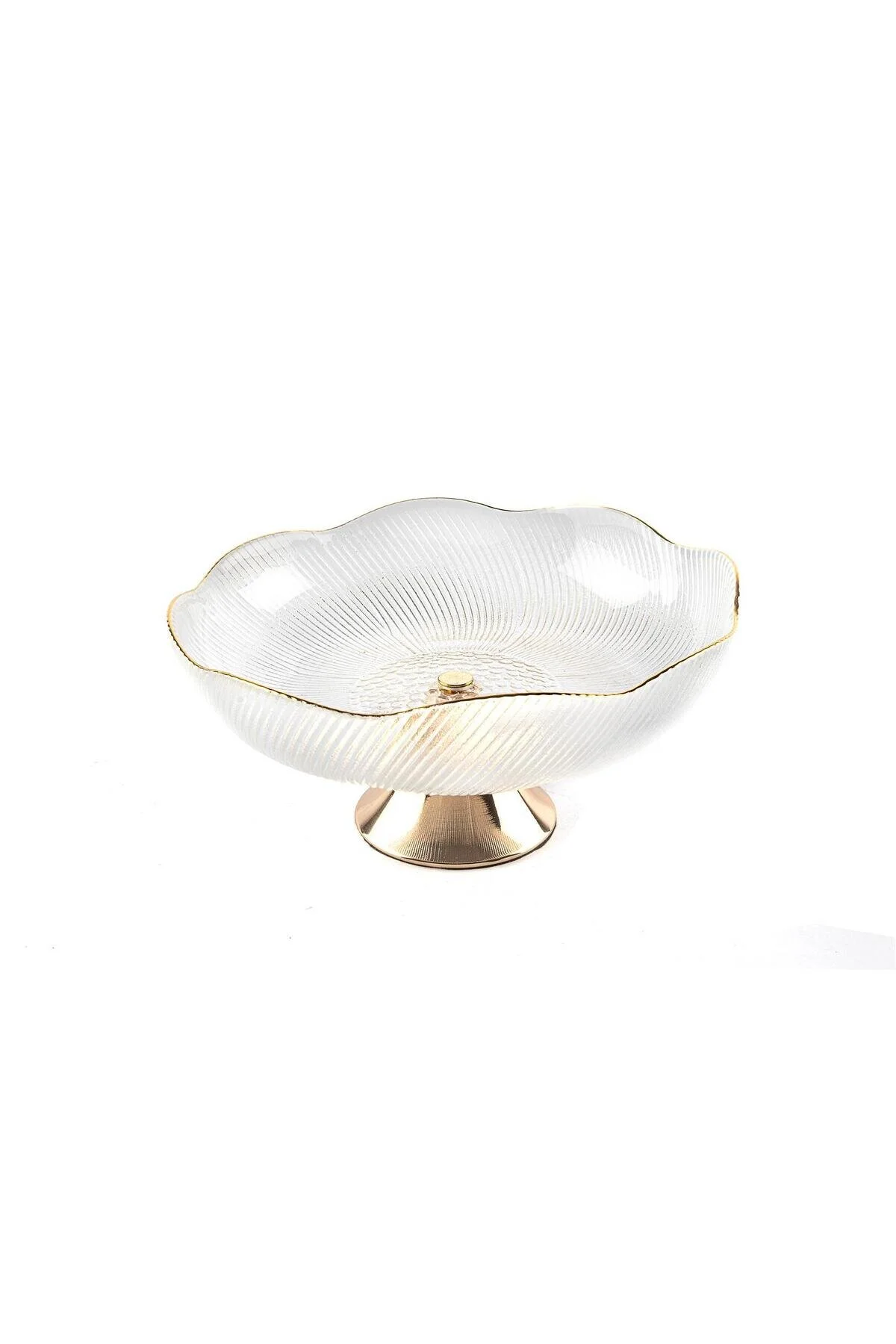 بشقاب خدمات شیشه ای چپ طلایی 19X9CM Mikasa Moor