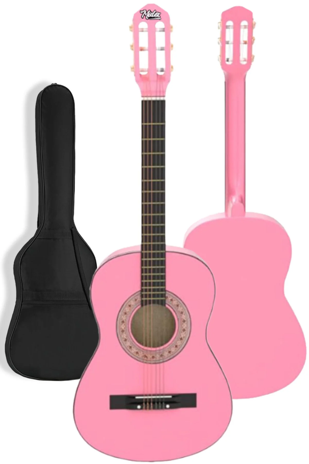 گیتار CG 270PK PINK کلاسیک GUITAR 4 اندازه بزرگسالان مجموعه کامل Midex