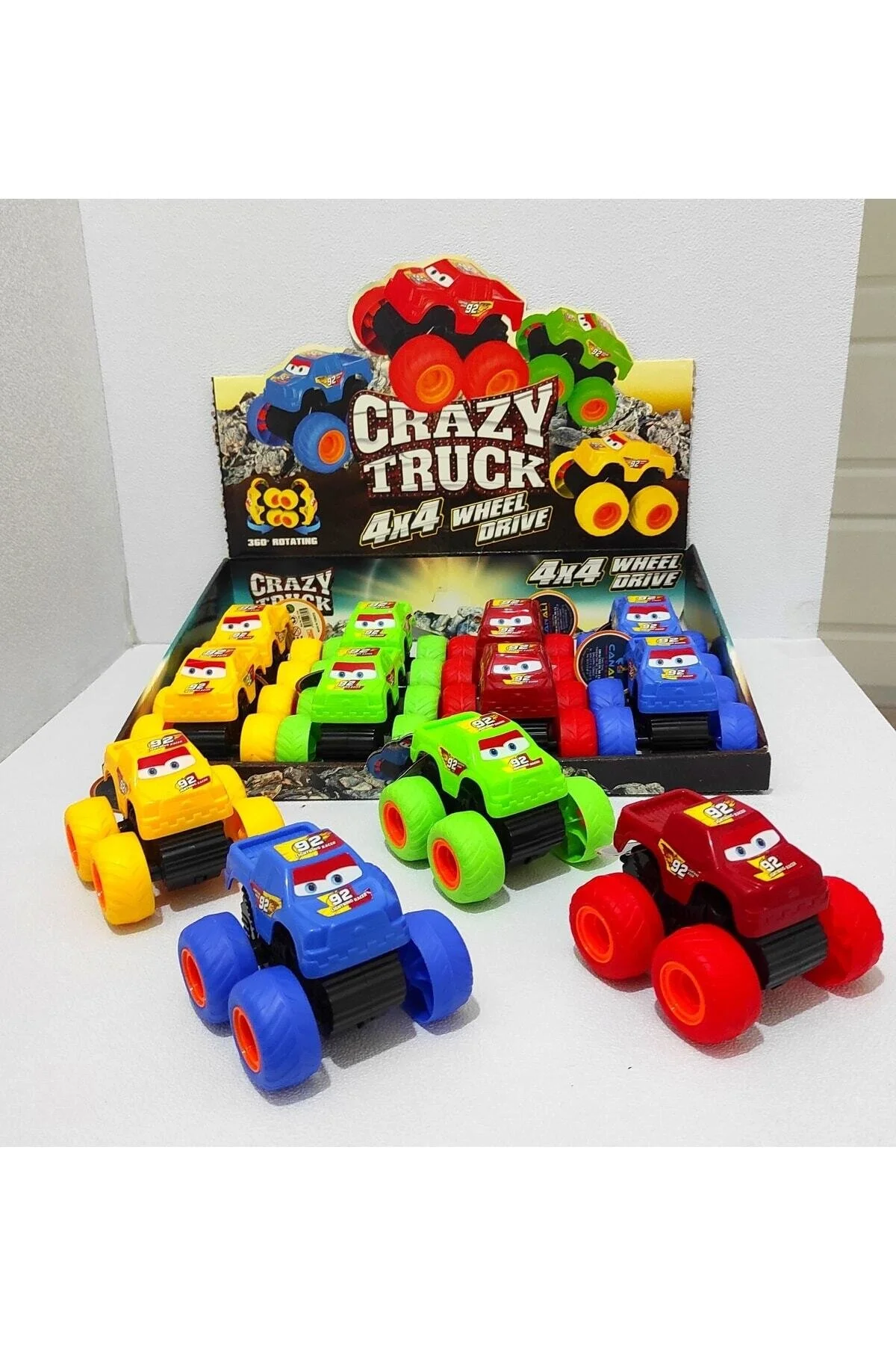 ماشین اسباب بازی اصطکاکی 4X4 لیوان هیولا وانت Brother Toys