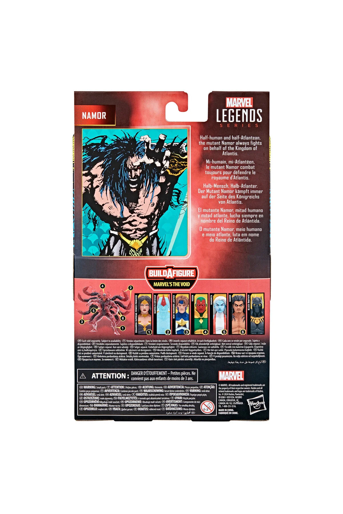فیگور MARVEL LEGENDS NAMOR COMICS شکل اکشن MARVEL'S THE VOID BAF Hasbro