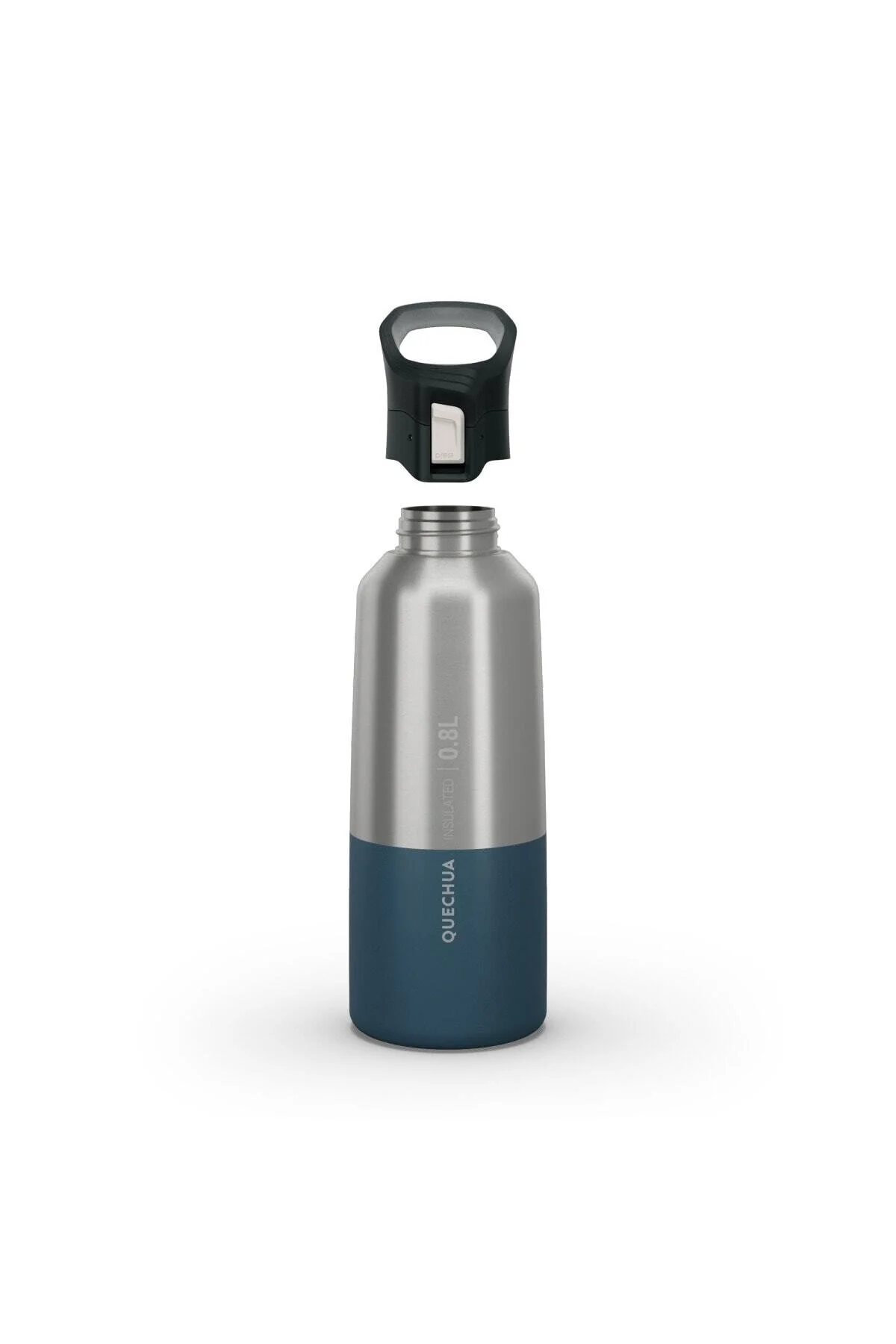 فلاسک مشکی 0.8 L آبی اورجینال دکتلون Decathlon