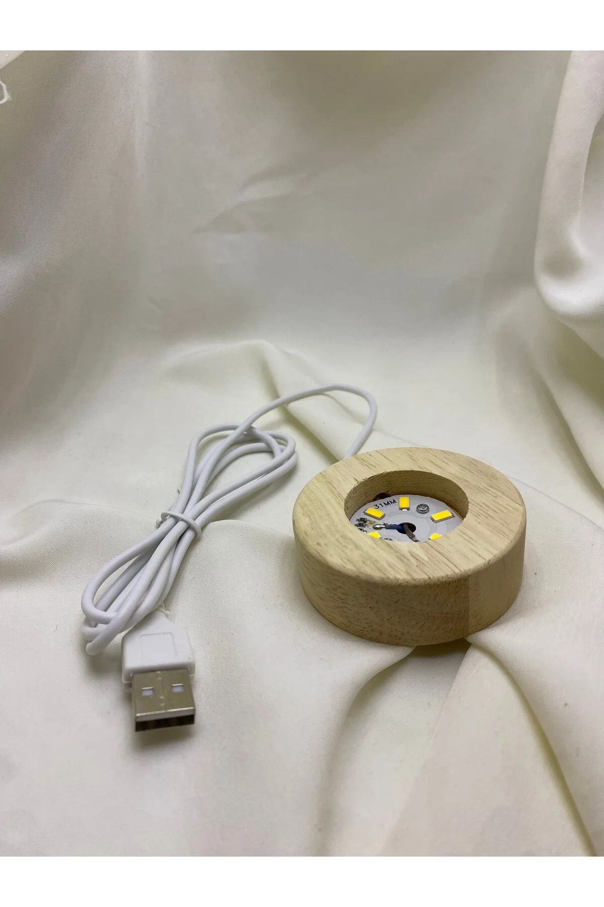 گوی برفی توپ سبک سه بعدی چوبی USB با تم دلفین از ترکیه vienspace