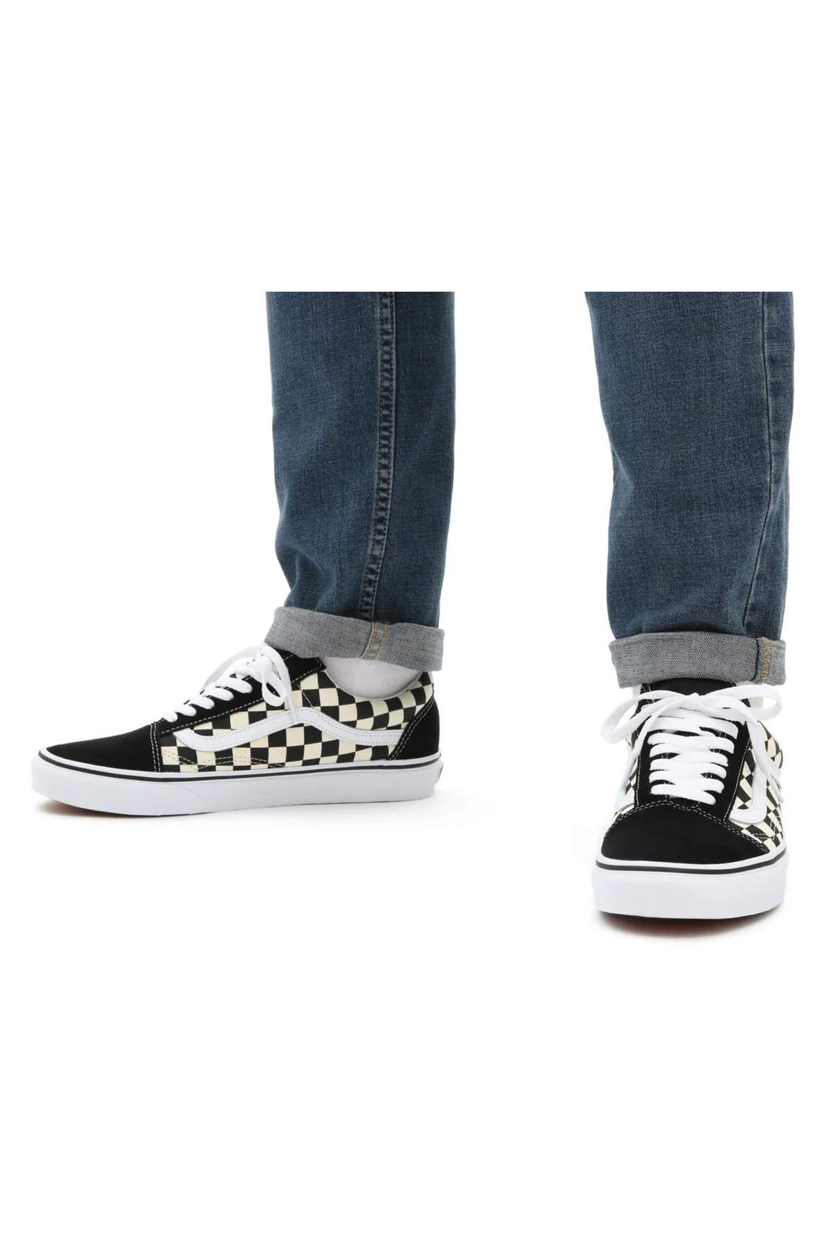 کفش Old Skool یونیسکس روزمره رنگ سفید-مشکی Vans